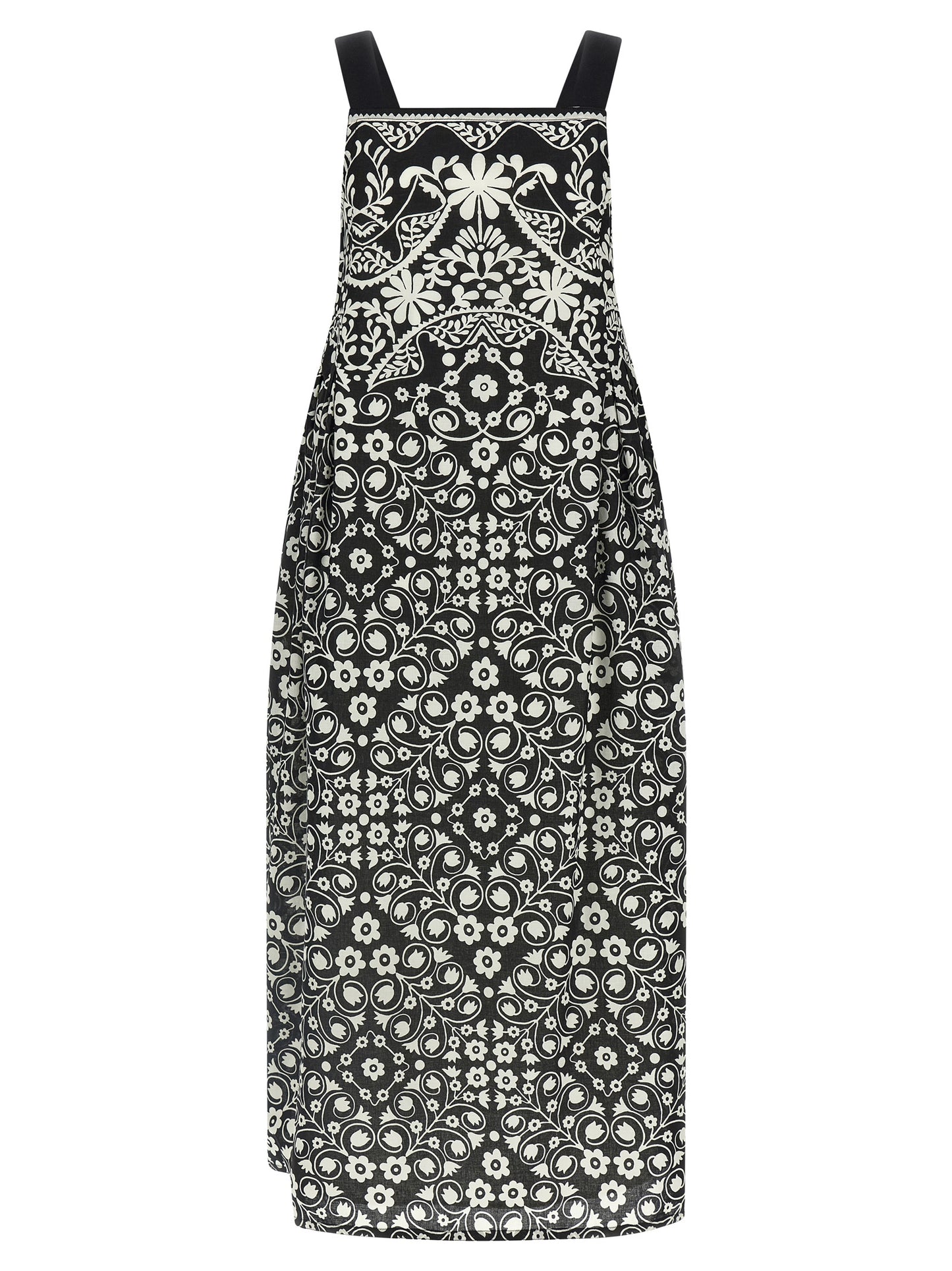 Max Mara Bicolor Cotton Long Dress