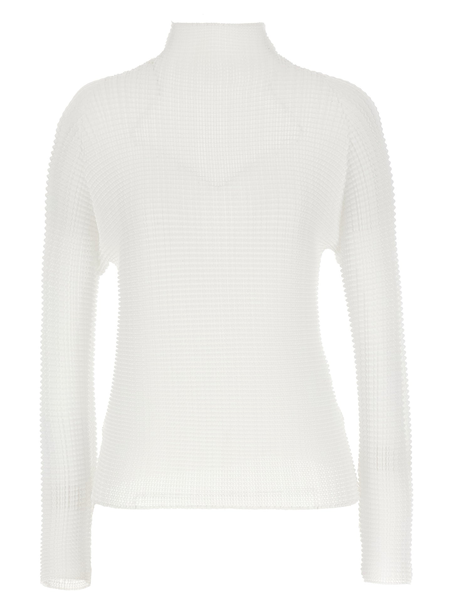 Issey Miyake White Polyester Cardigan