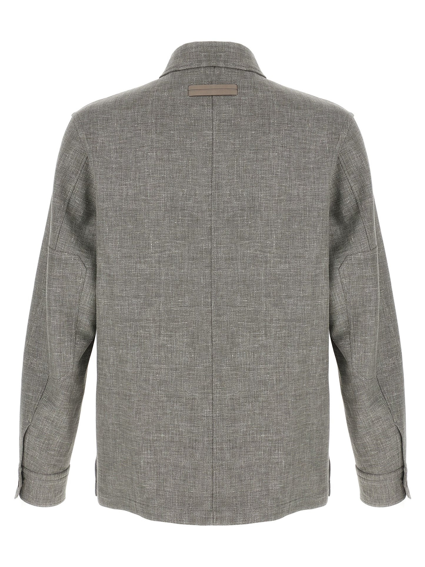 ZEGNA Beige Linen Blouse