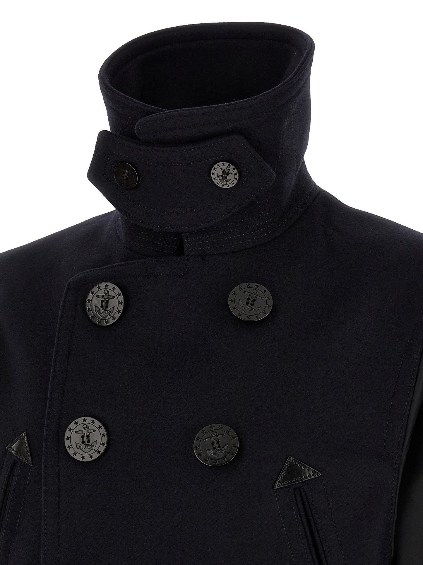 Dsquared² Blue Wool Coat