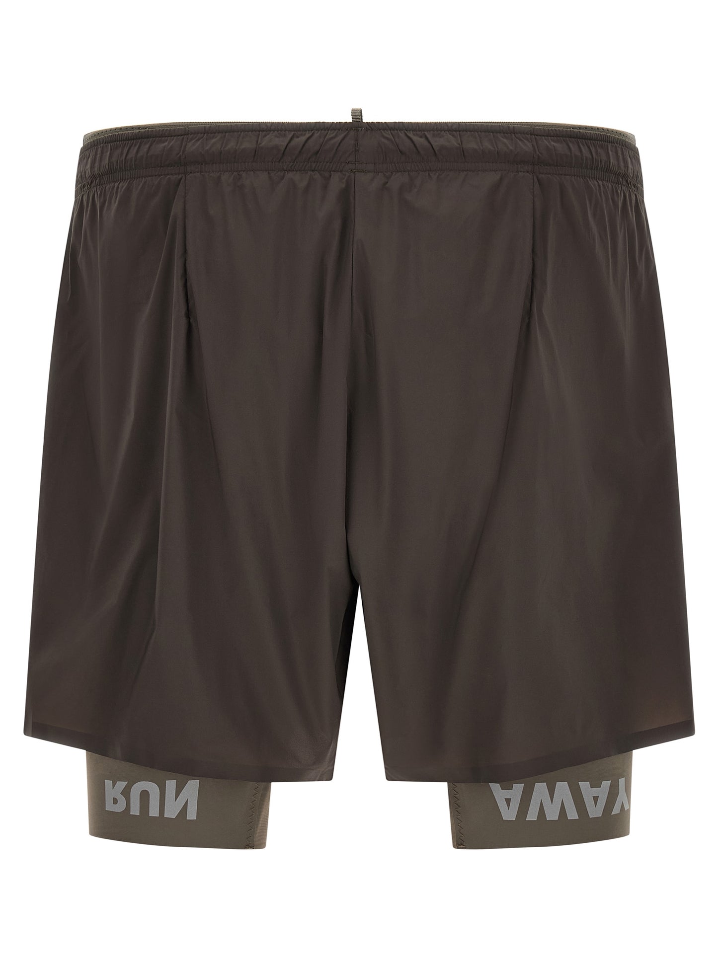 SATISFY Gray Nylon Bermuda Shorts