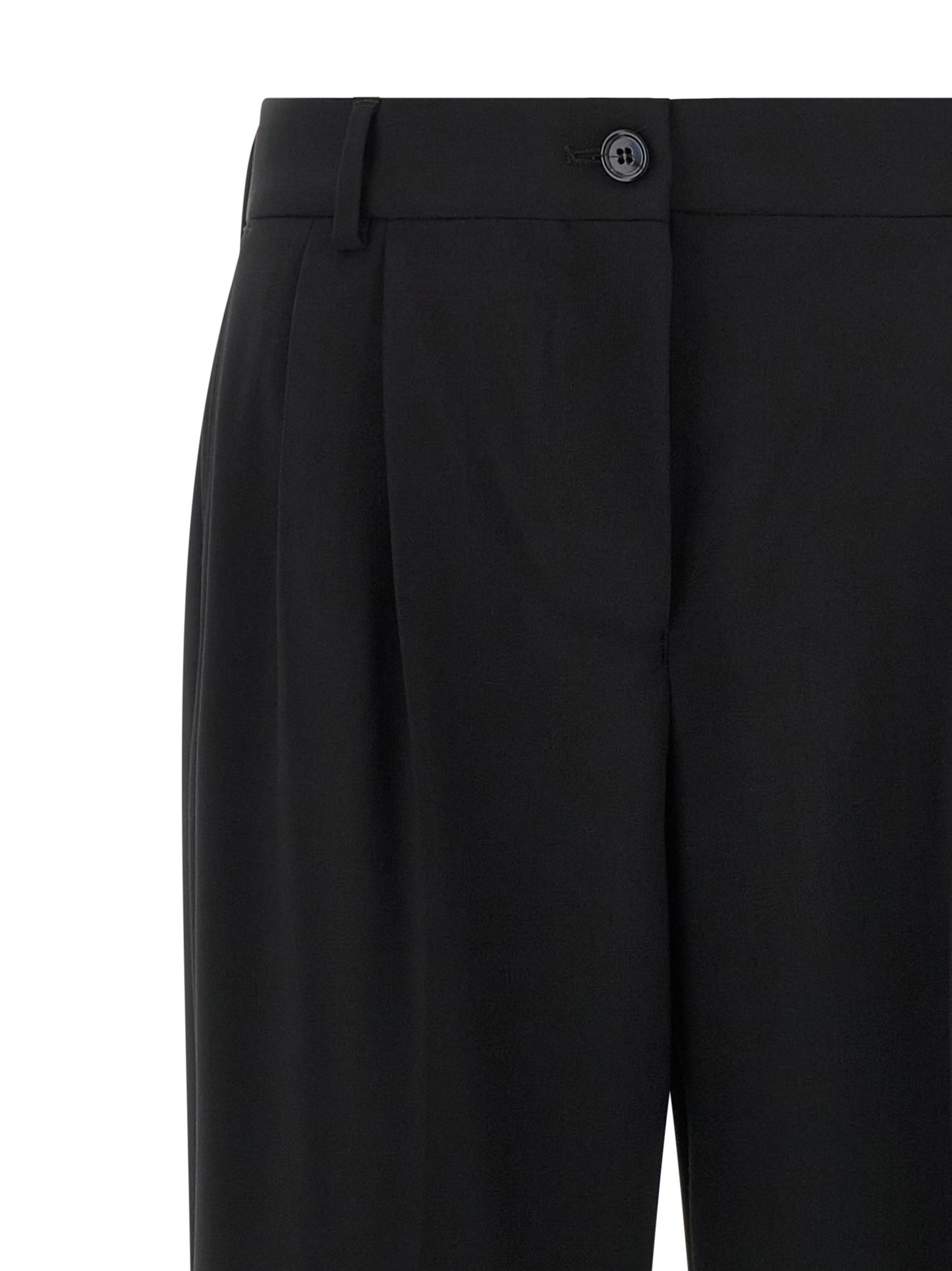 Dolce & Gabbana Black Virgin Wool Casual Pants