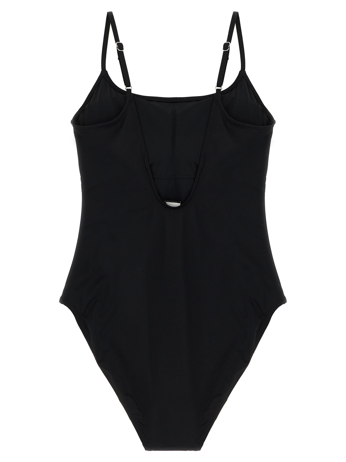 Polo Ralph Lauren Black Nylon One-Piece Swimsuit