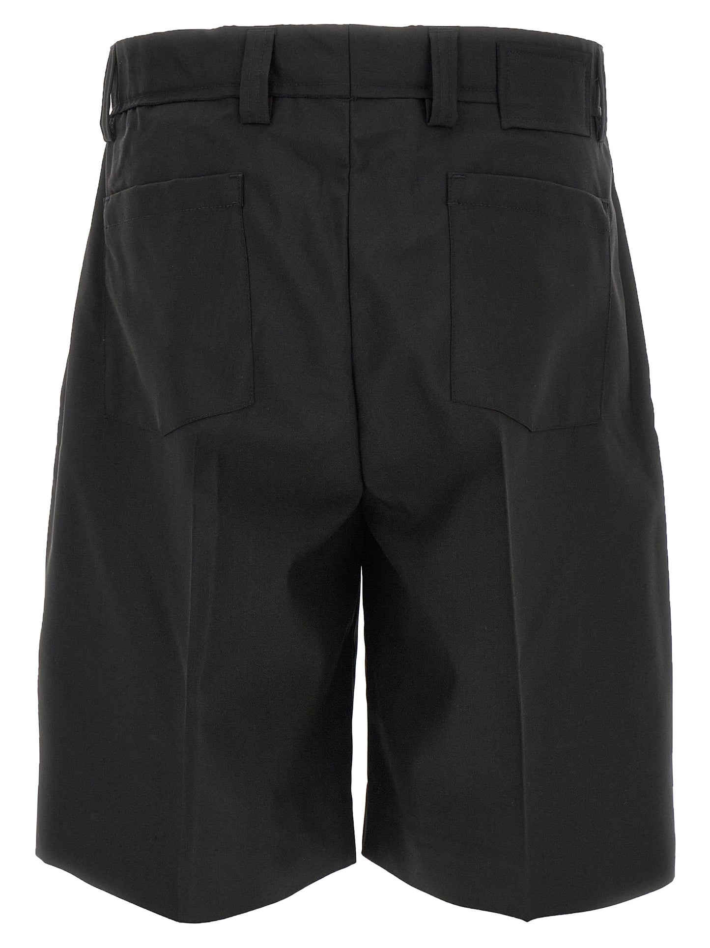 MFPEN Black Wool Bermuda Shorts