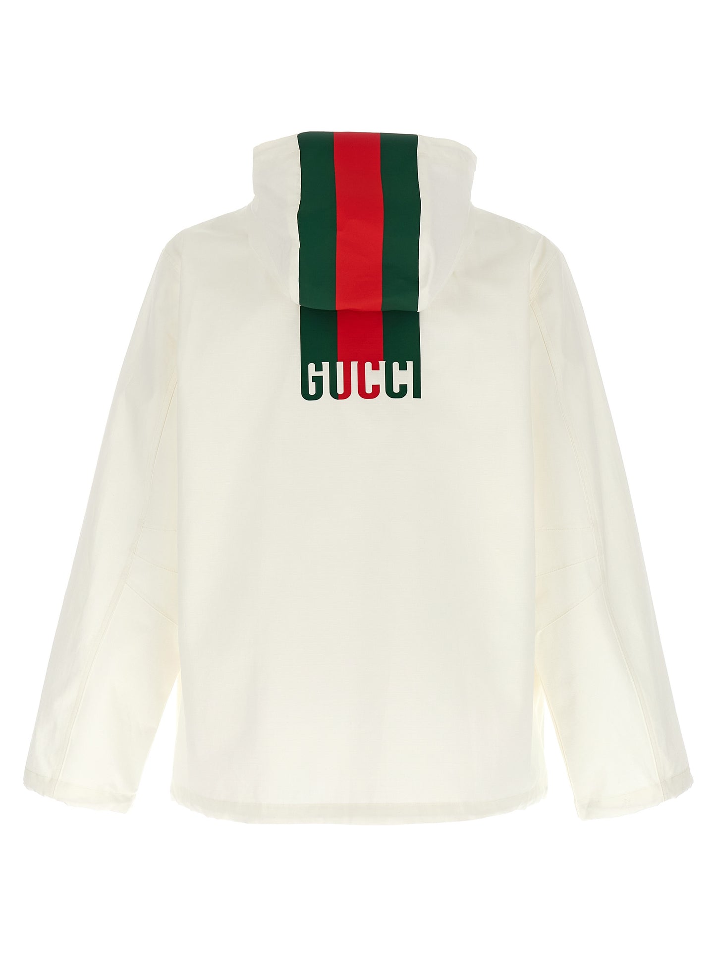 Gucci White Cotton Shell Jacket