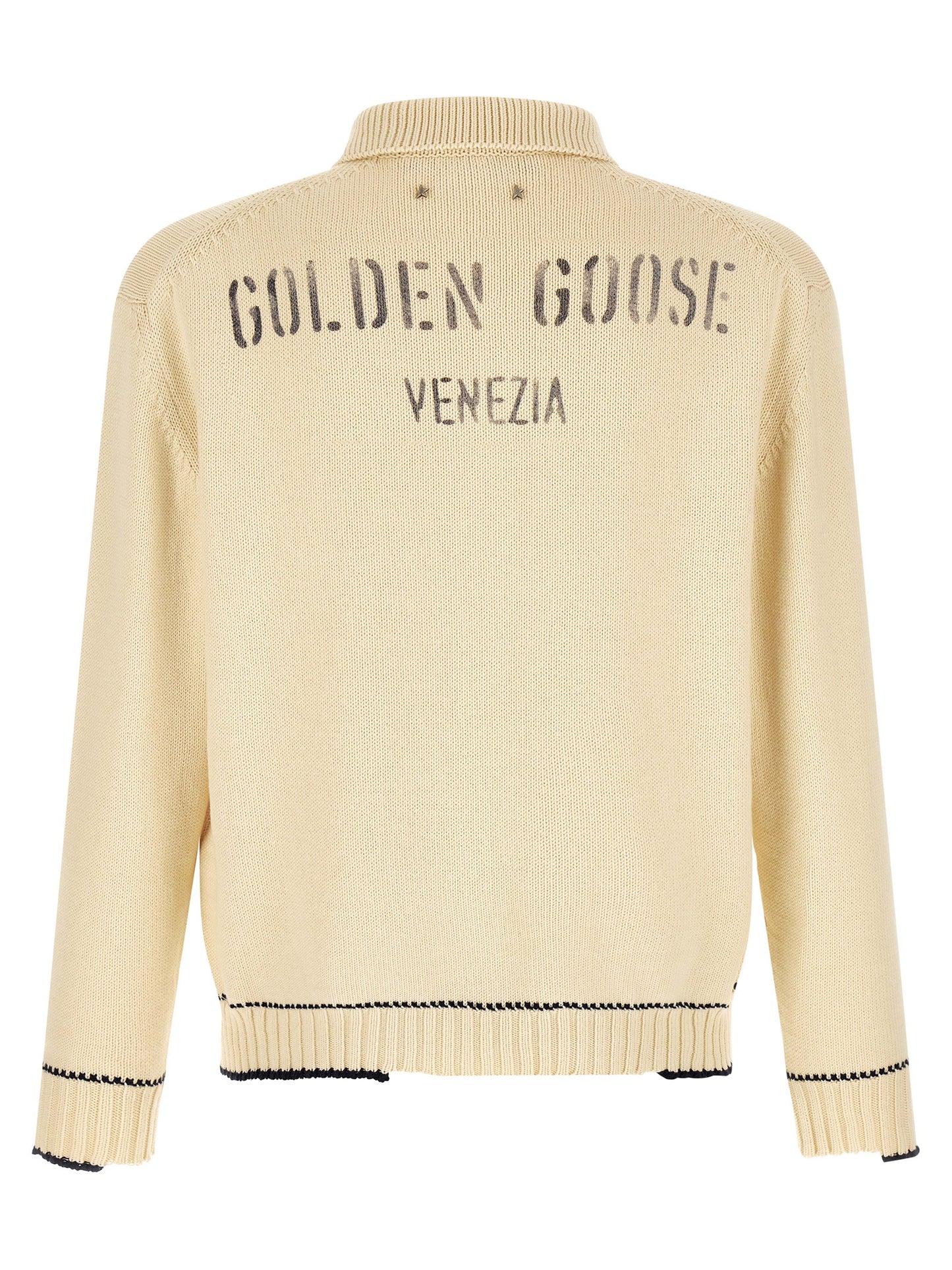 Golden Goose White Cotton Polo Shirt