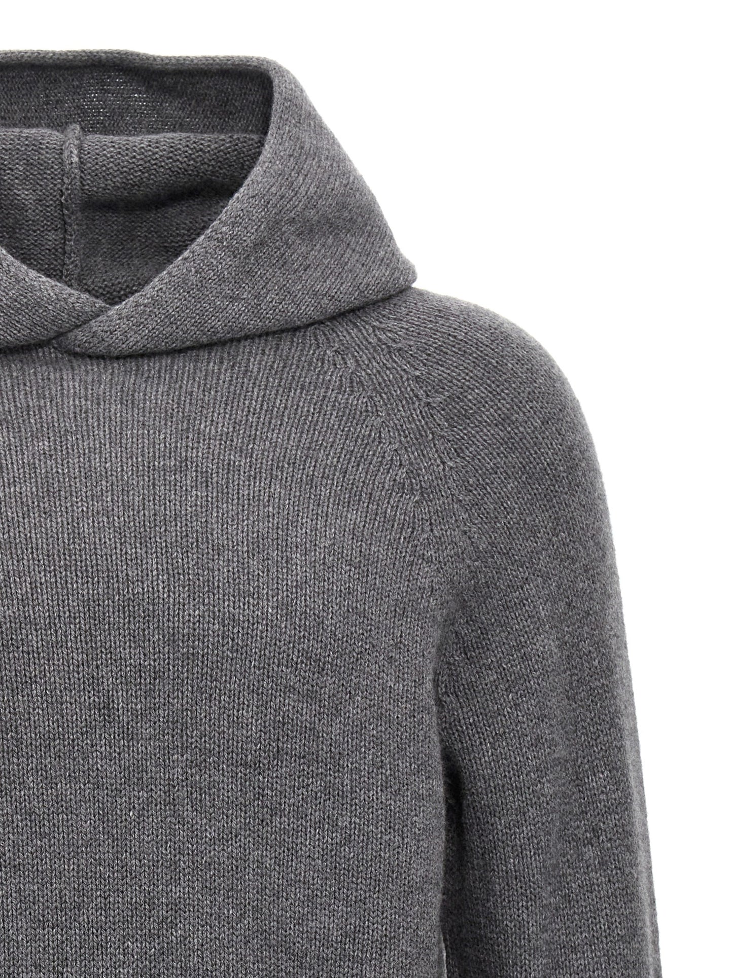 MA'RY'YA Gray Wool Cardigan