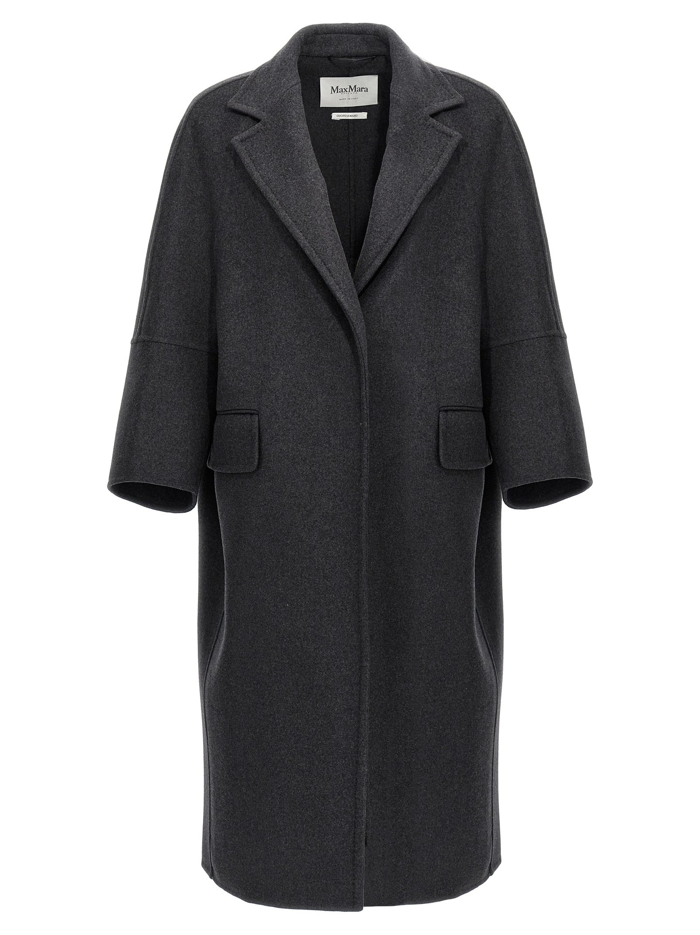 Max Mara Gray Virgin Wool Coat