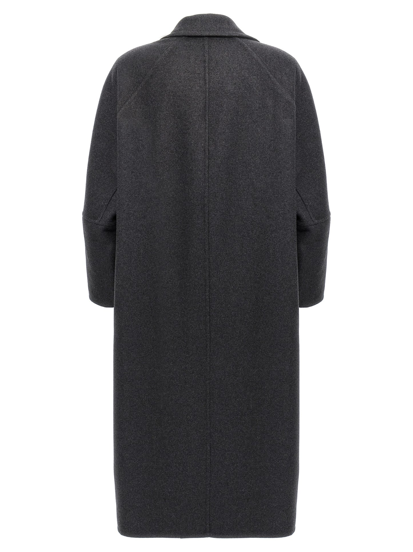 Max Mara Gray Virgin Wool Coat