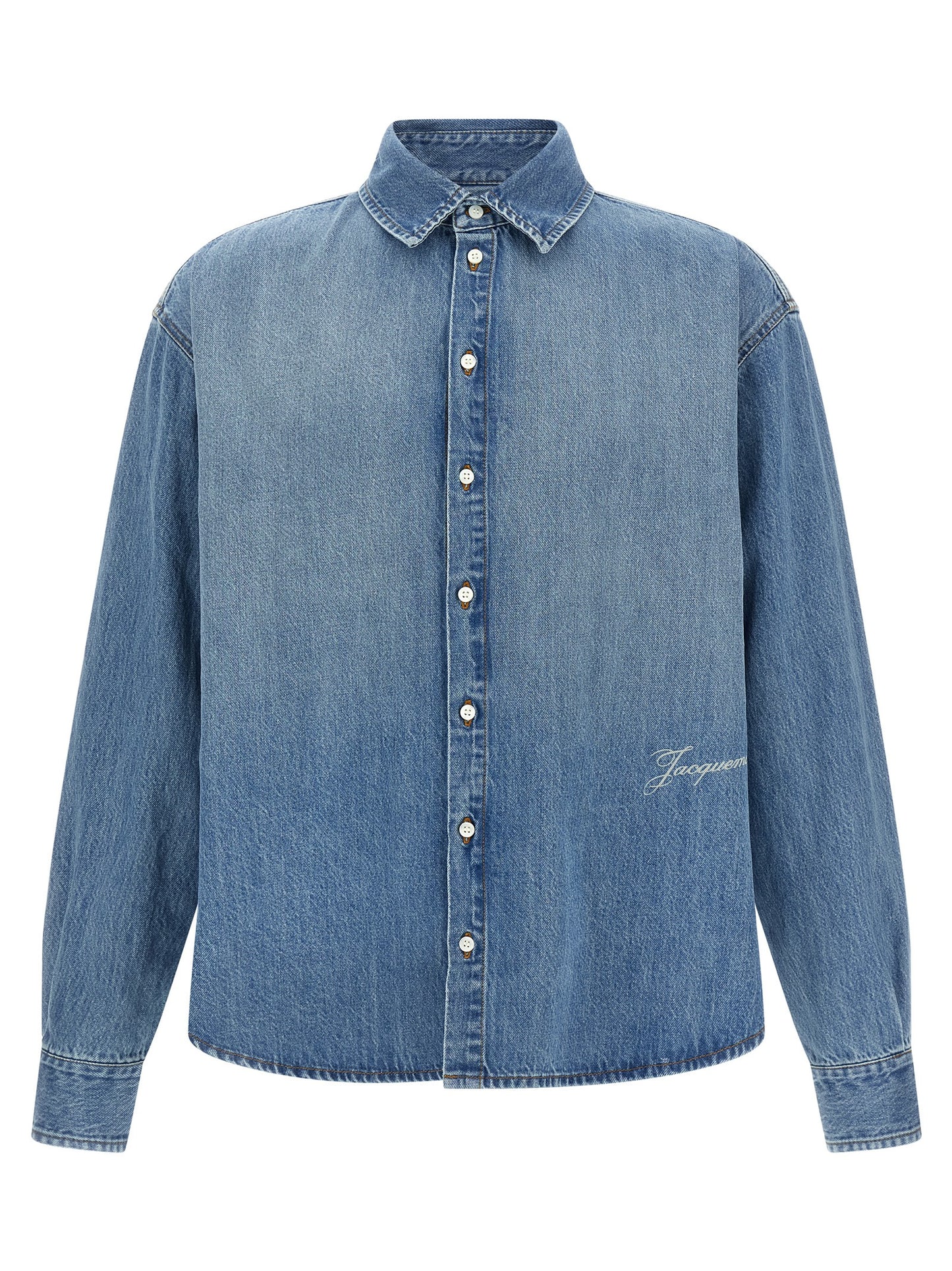 Jacquemus Blue Cotton Blouse