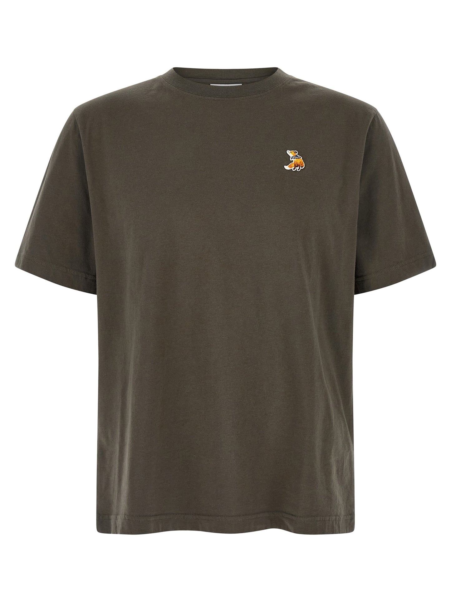 Maison Kitsuné Gray Organic Cotton T-Shirt