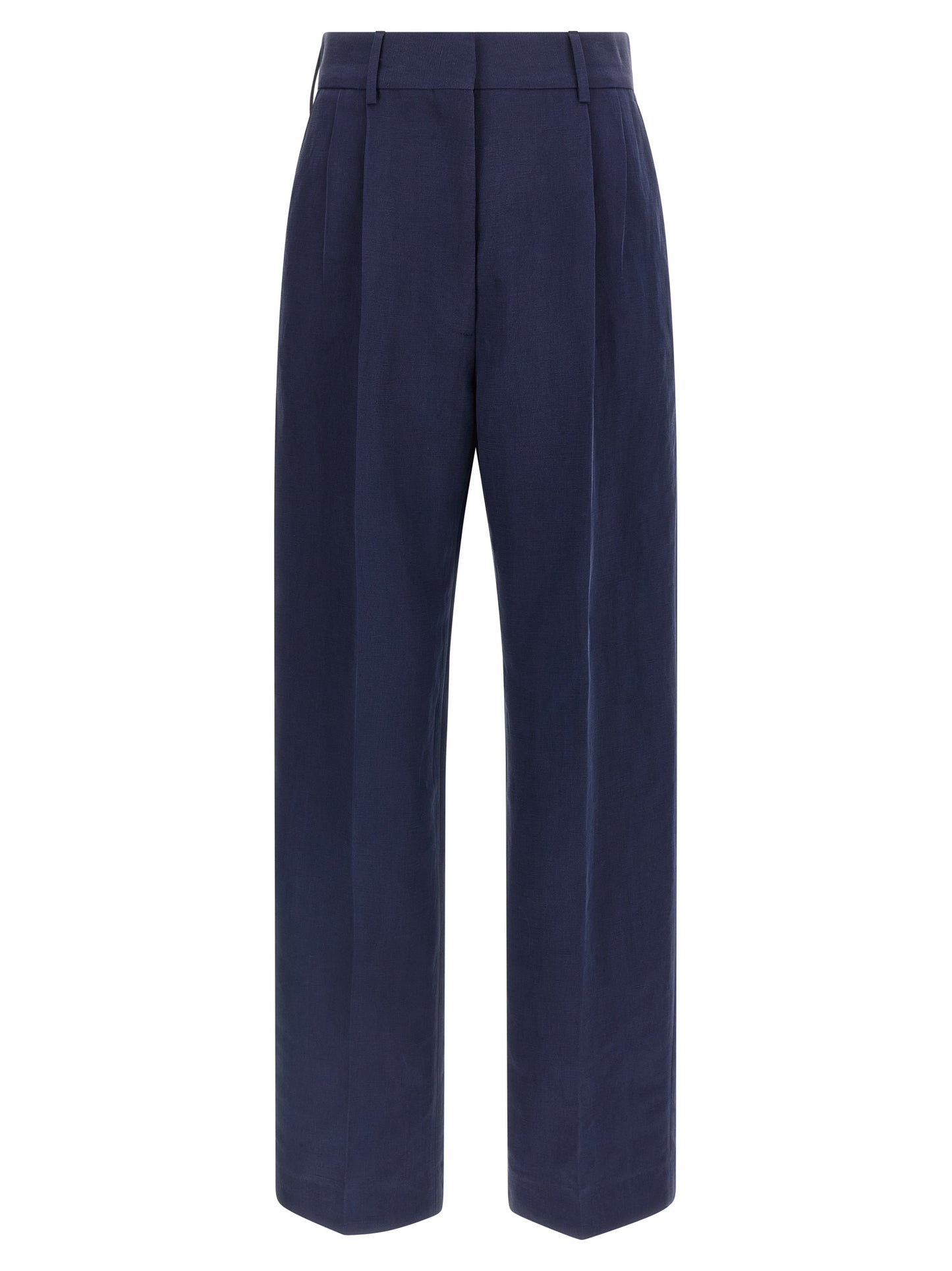 Blazé Milano Blue Linen Casual Pants