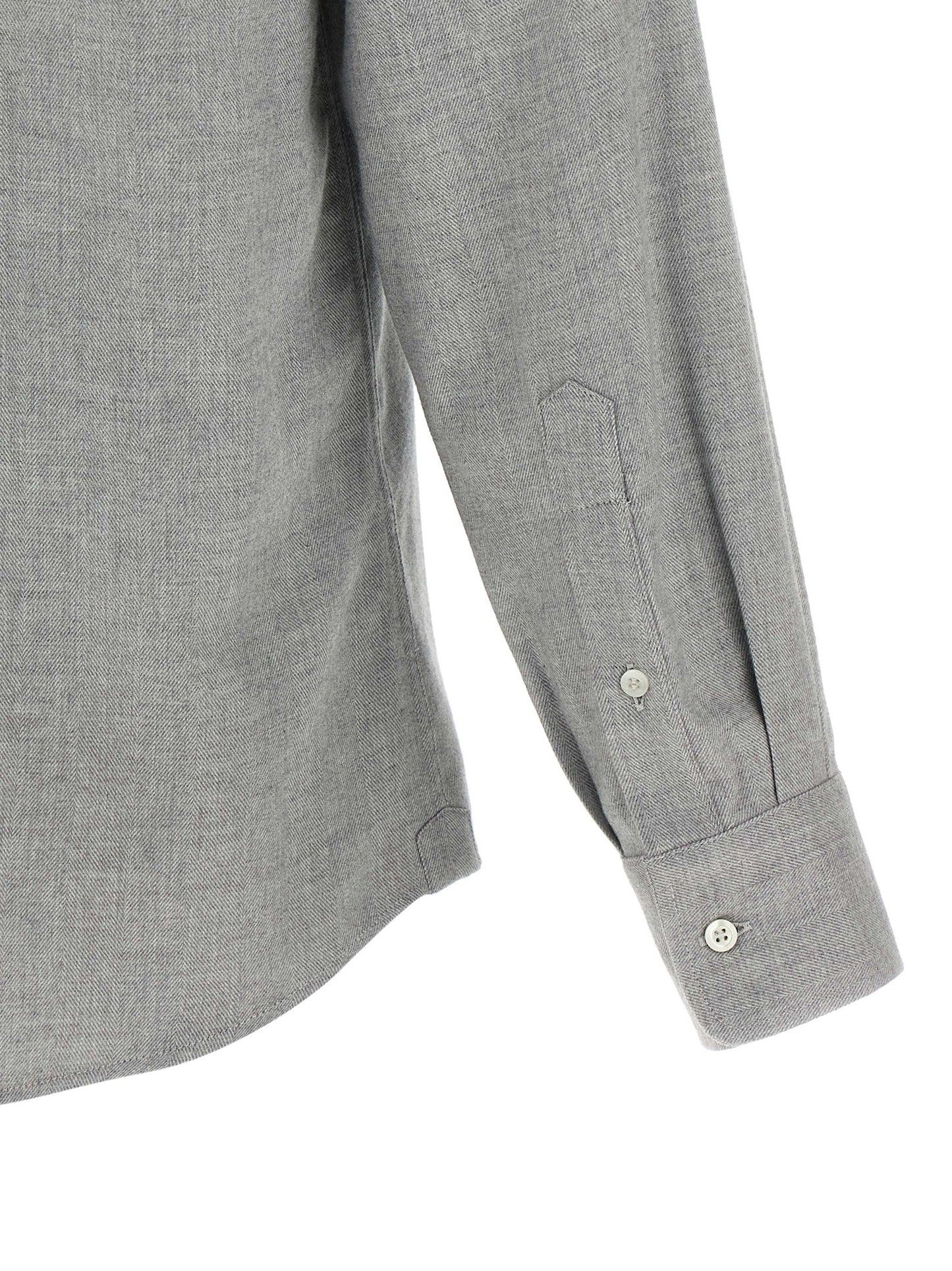 Brunello Cucinelli Gray Cotton Blouse