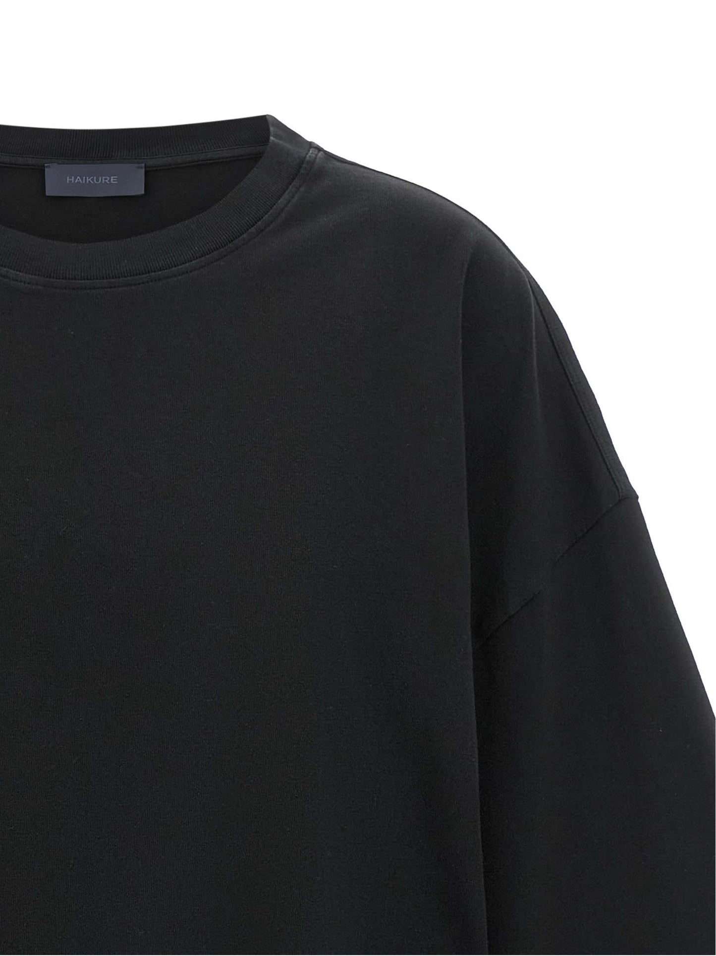 Haikure Black Cotton T-Shirt