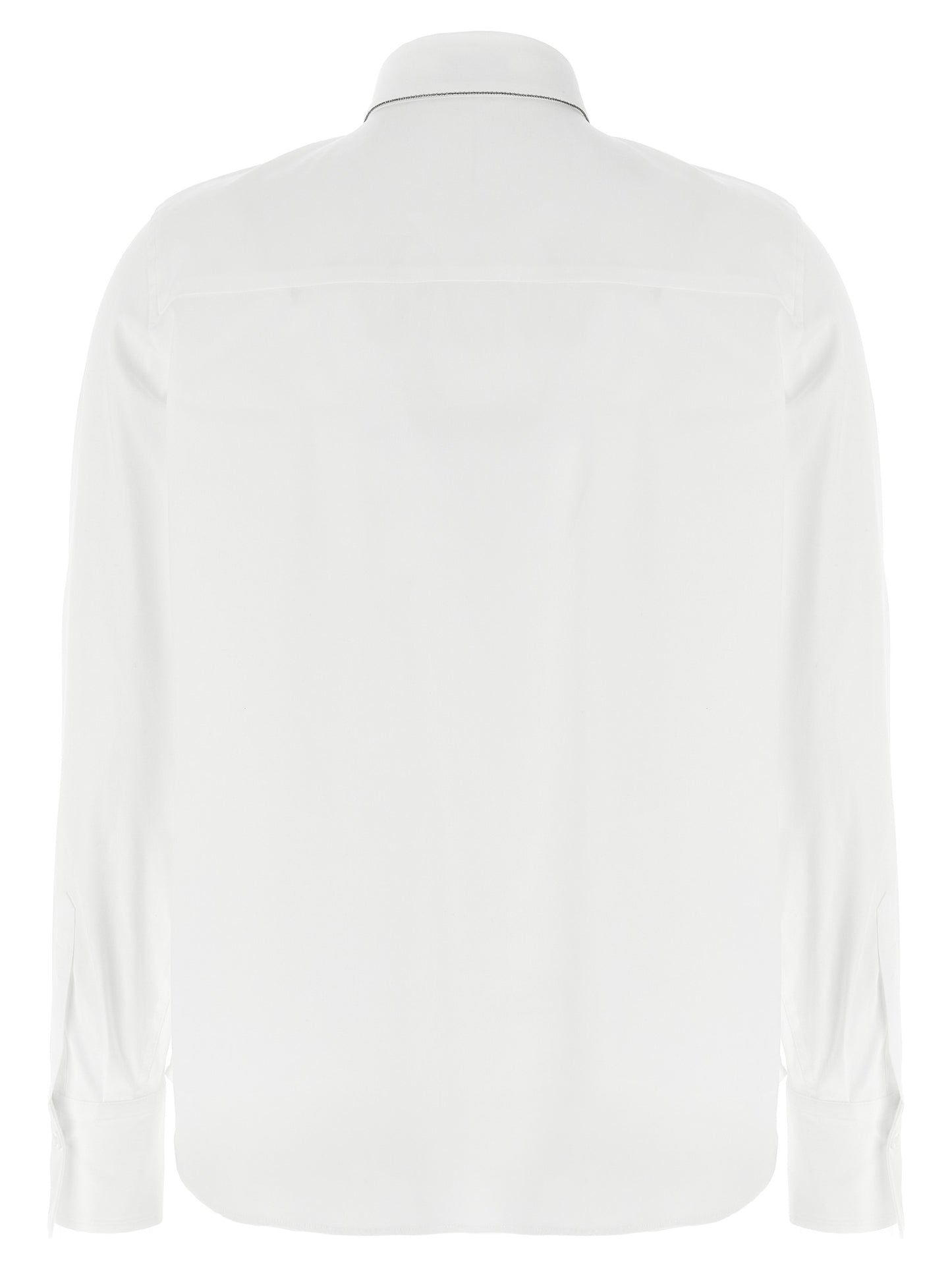 Brunello Cucinelli White Cotton Blouse