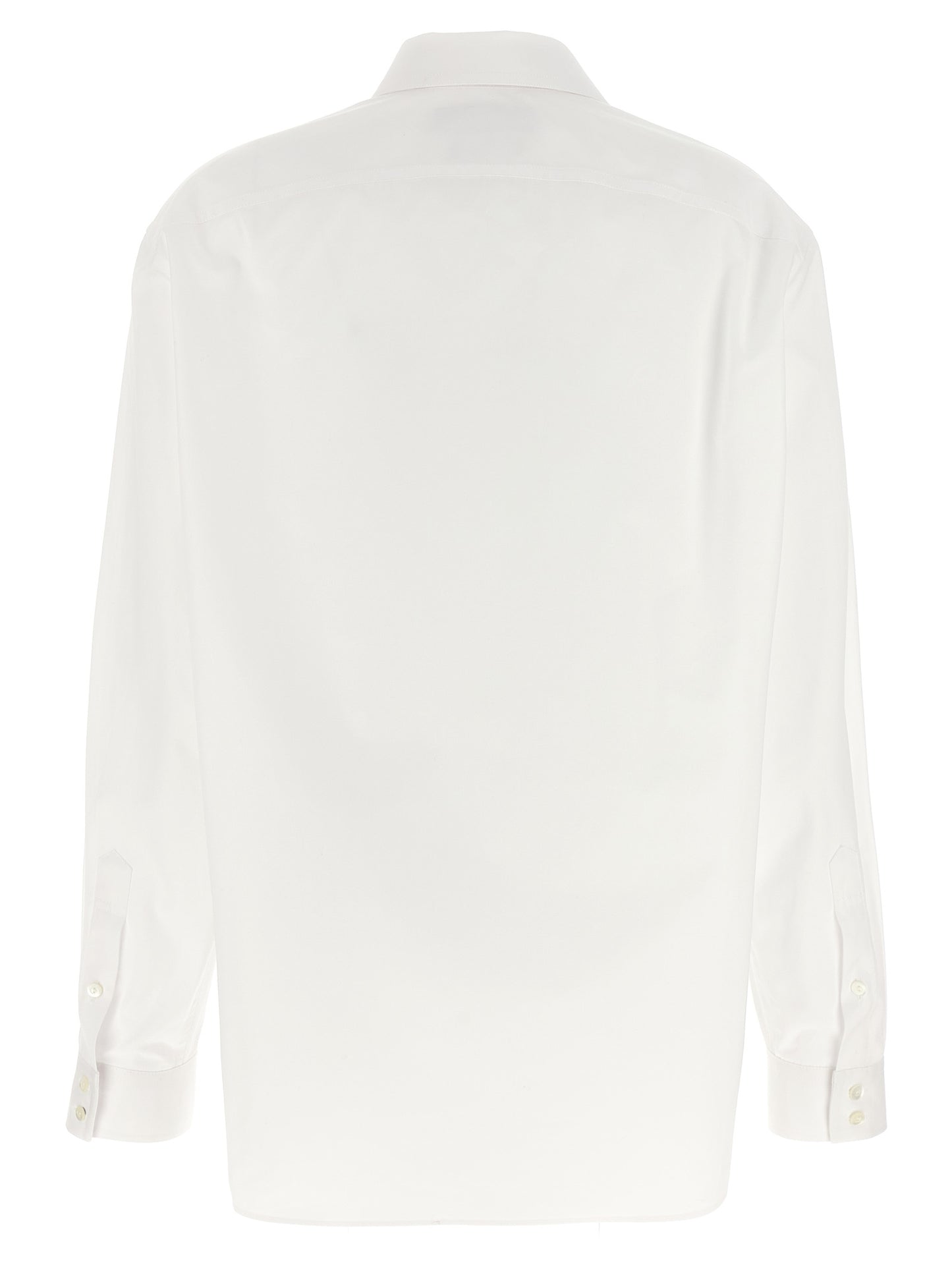 Gucci White Cotton Blouse