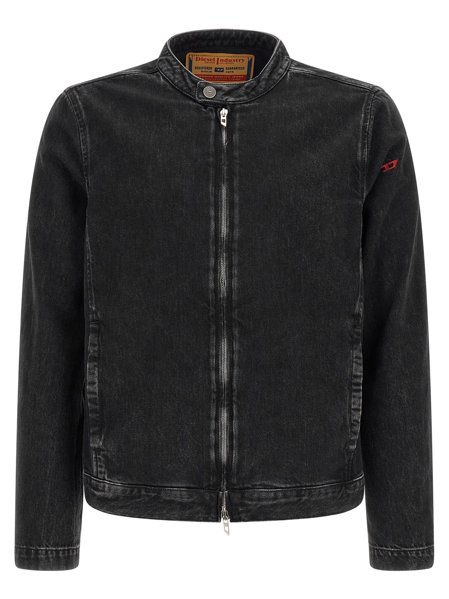 Diesel Black Cotton Denim Jacket