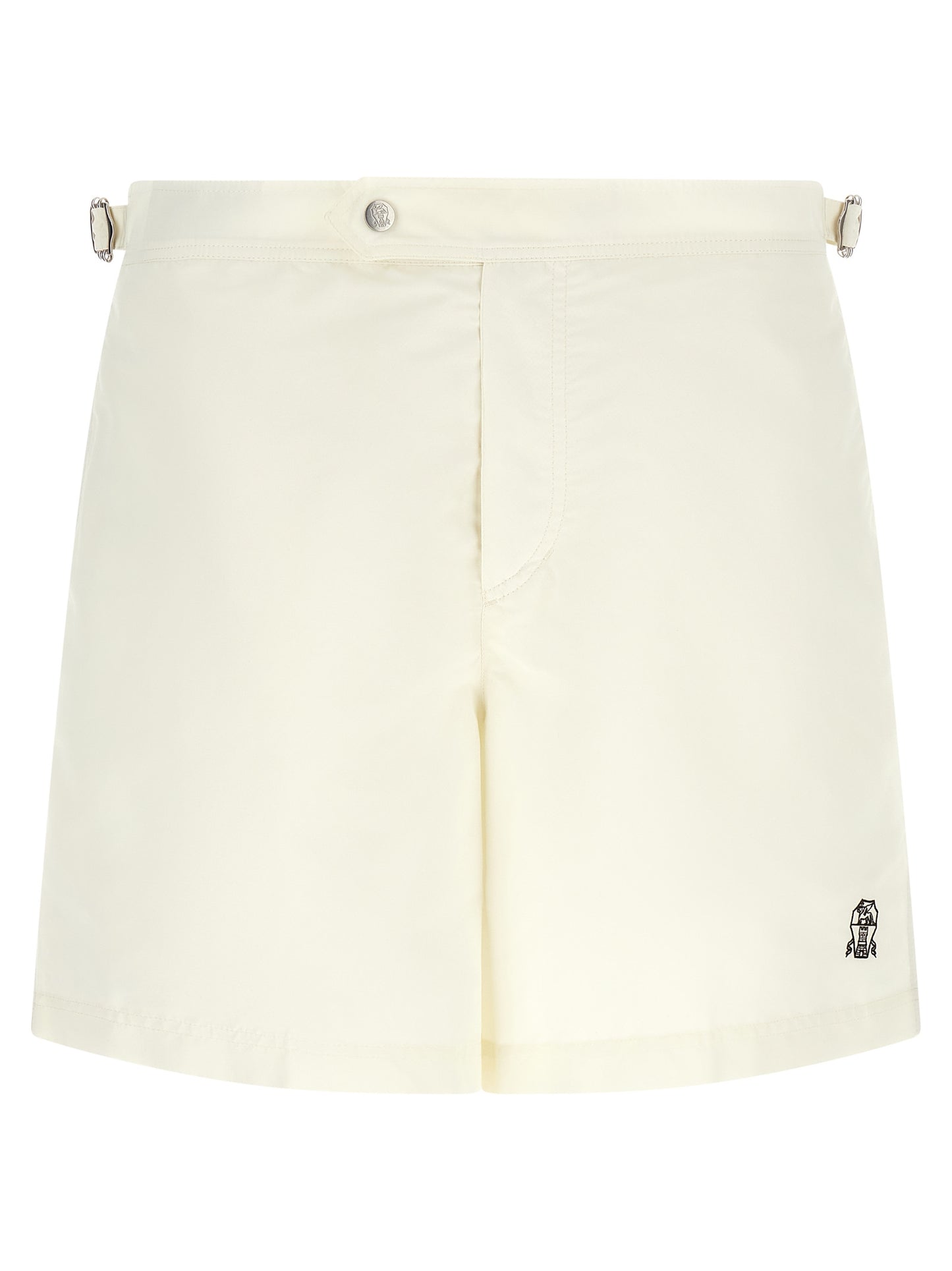 Brunello Cucinelli Beige Polyester Swim Shorts