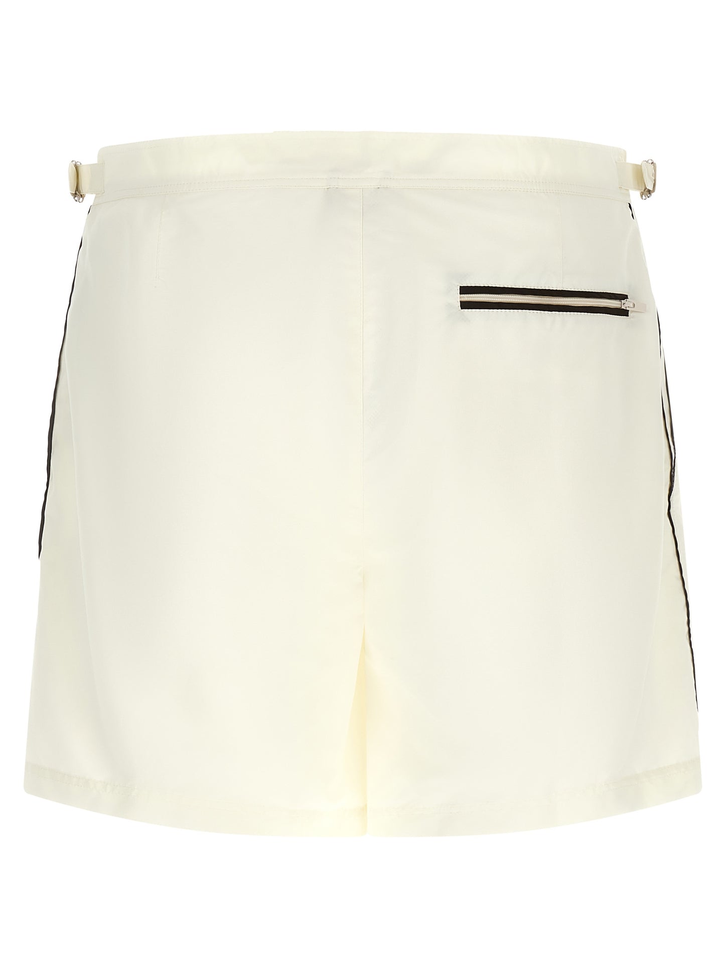 Brunello Cucinelli Beige Polyester Swim Shorts