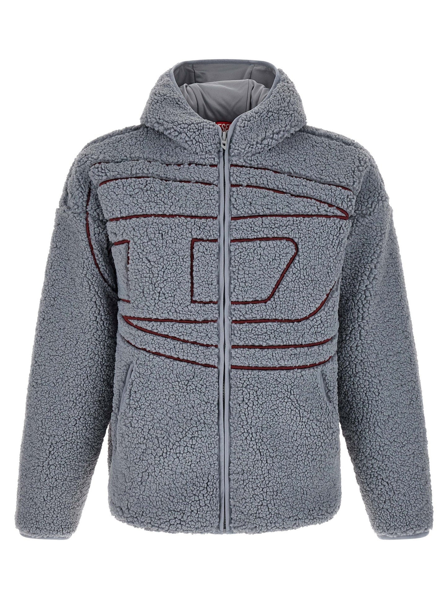 Diesel Gray Polyester Sweatshirt