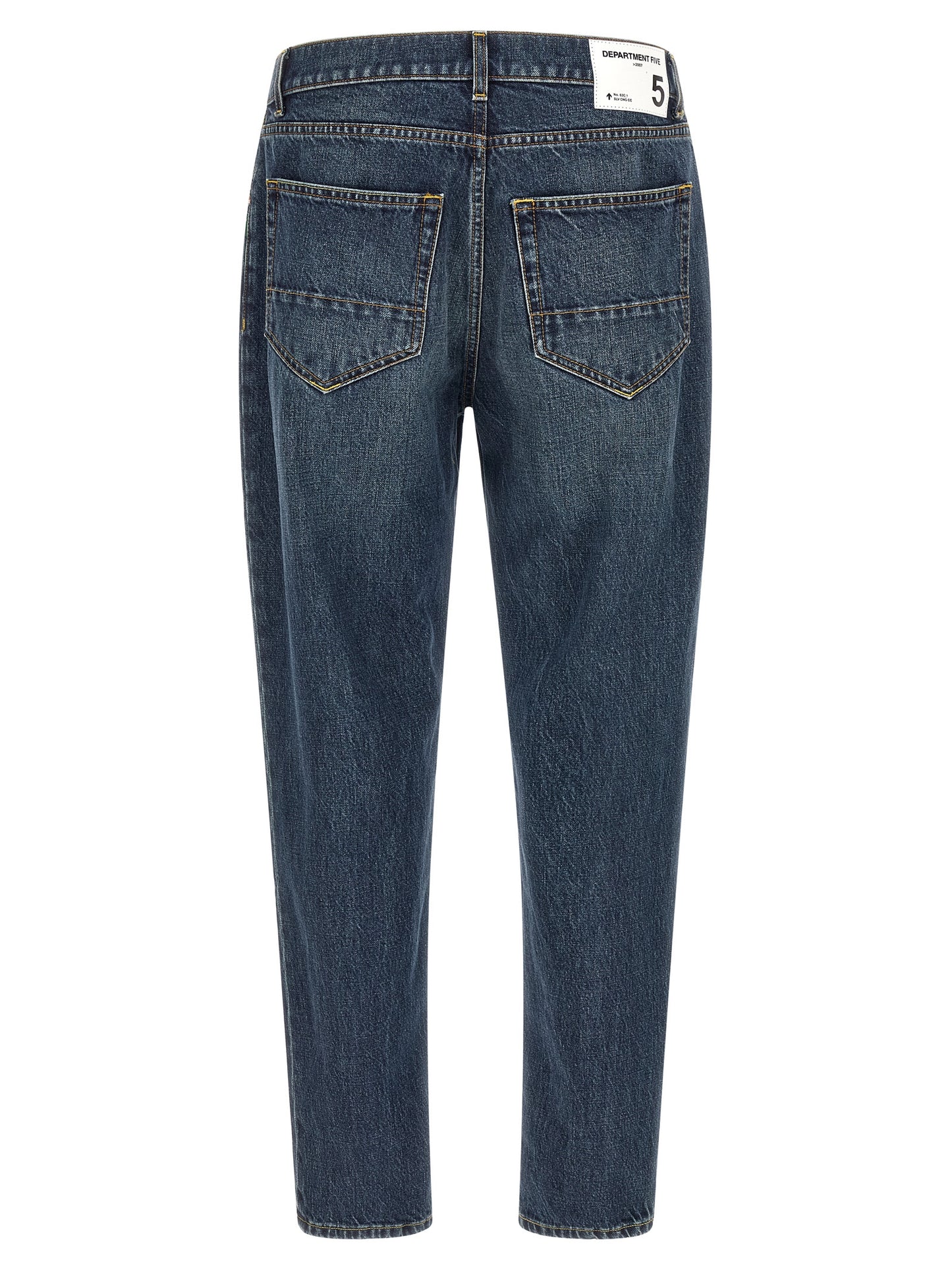 Department 5 Blue Cotton Tapered Jeans