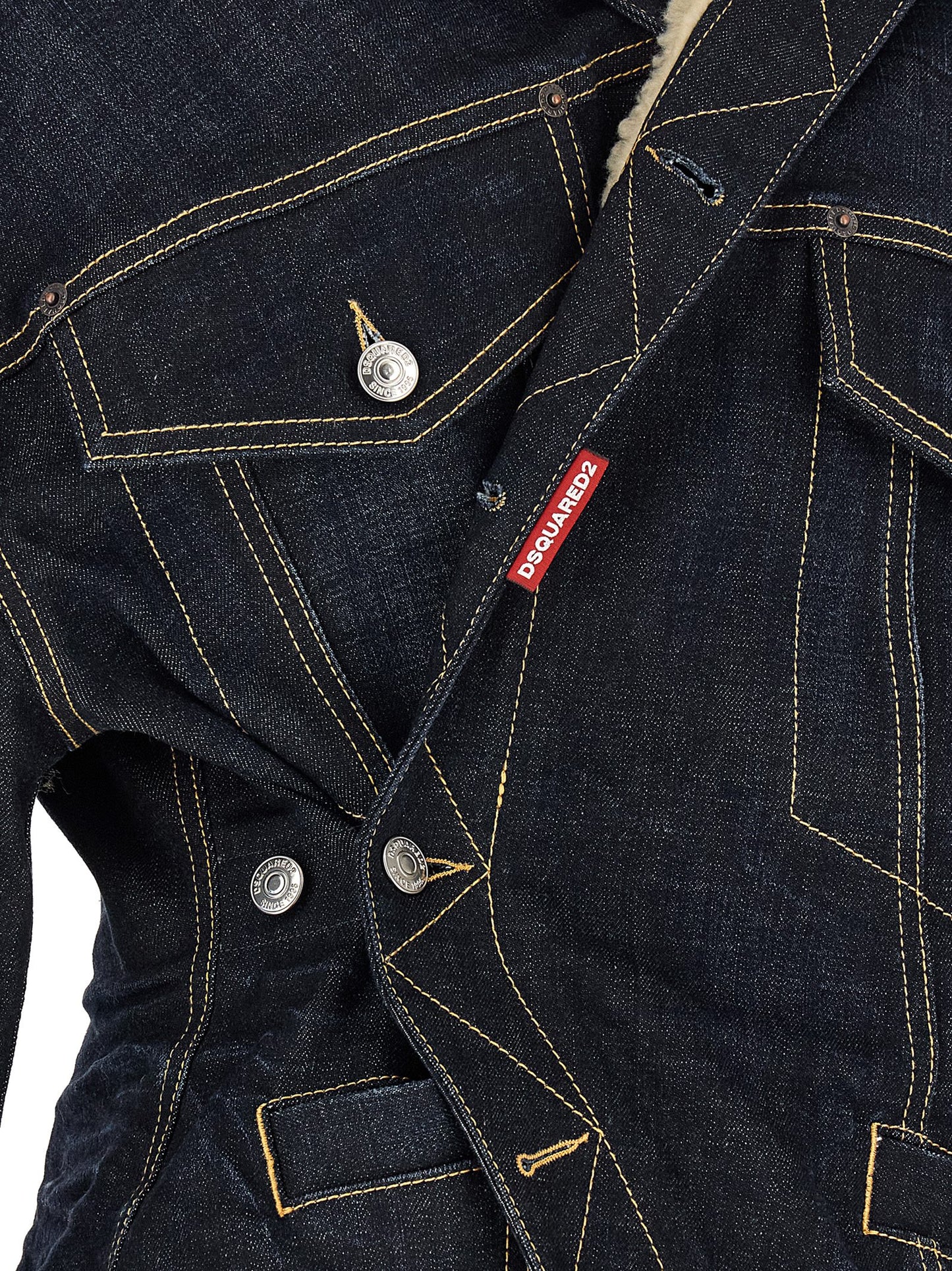 Dsquared² Blue Cotton Denim Jacket