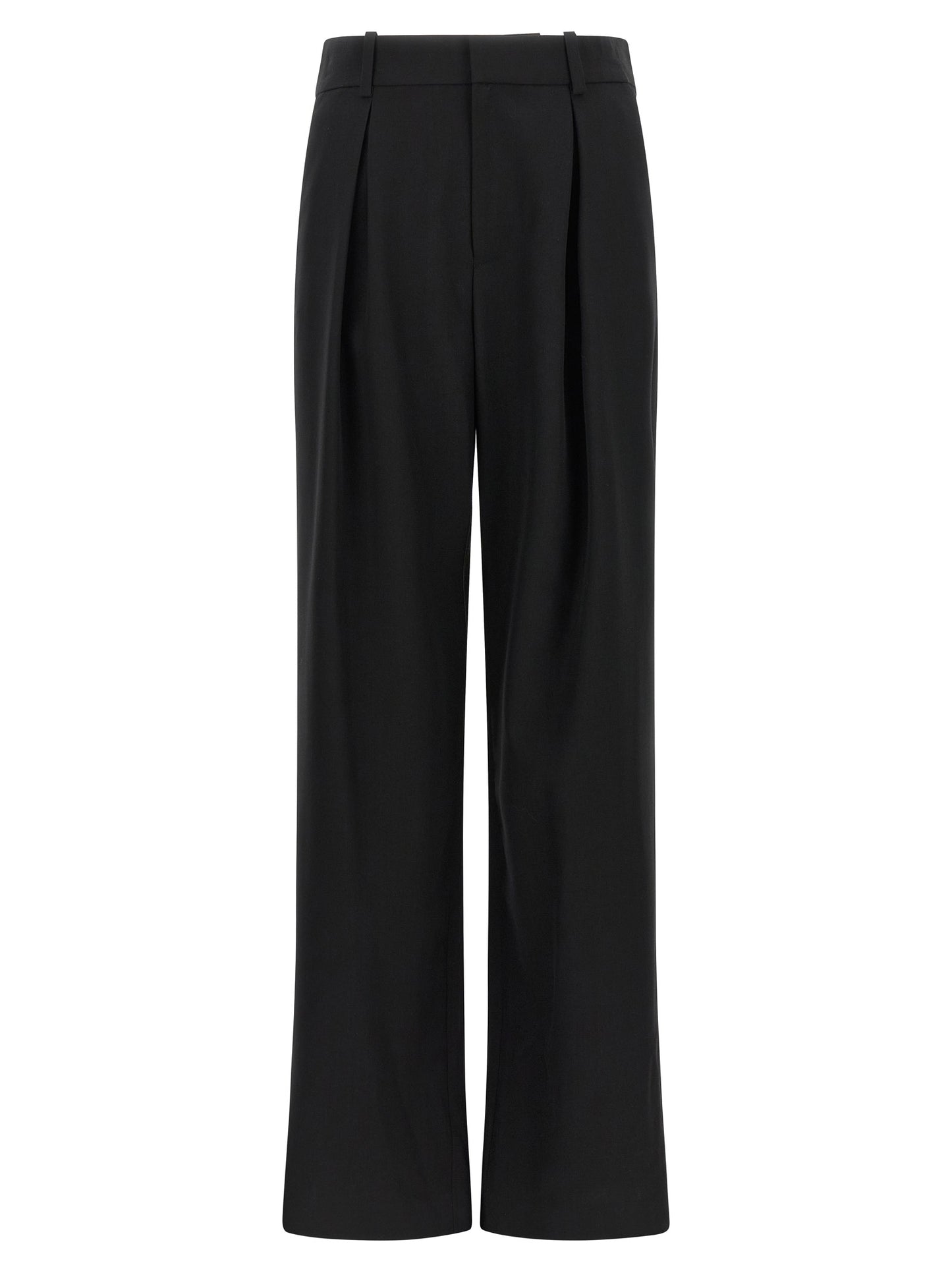 MM6 Maison Margiela Black Polyester Casual Pants