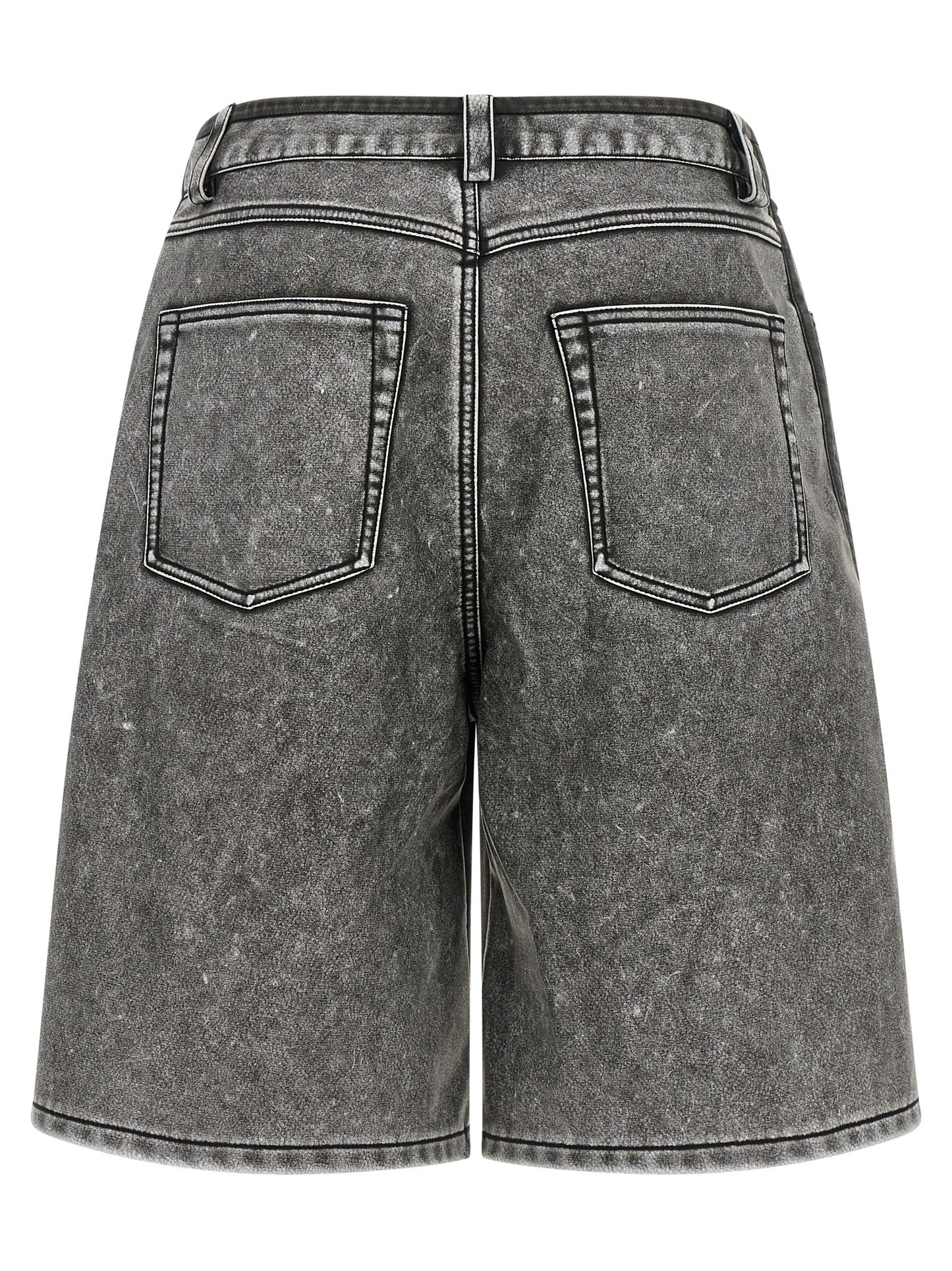 Diesel Gray Polyethylene Bermuda Shorts