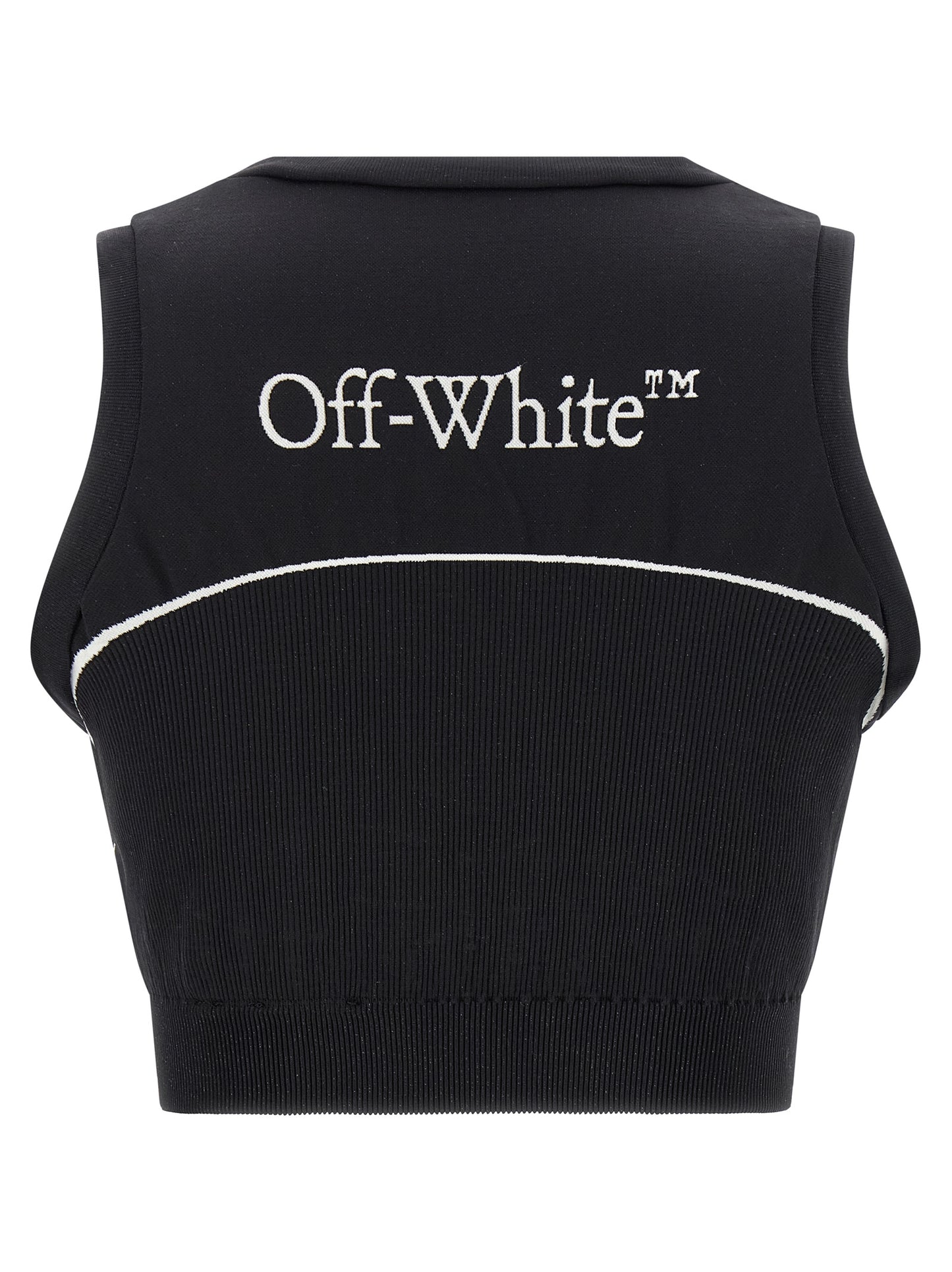 Off-White Black Polyamide Sport Bra