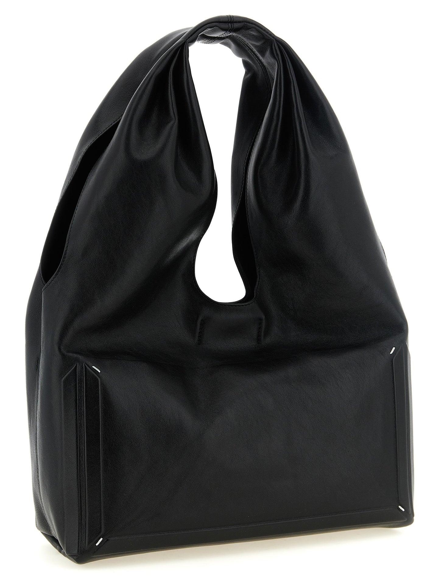 Maison Margiela Black Lamb Leather Shoulder Bag