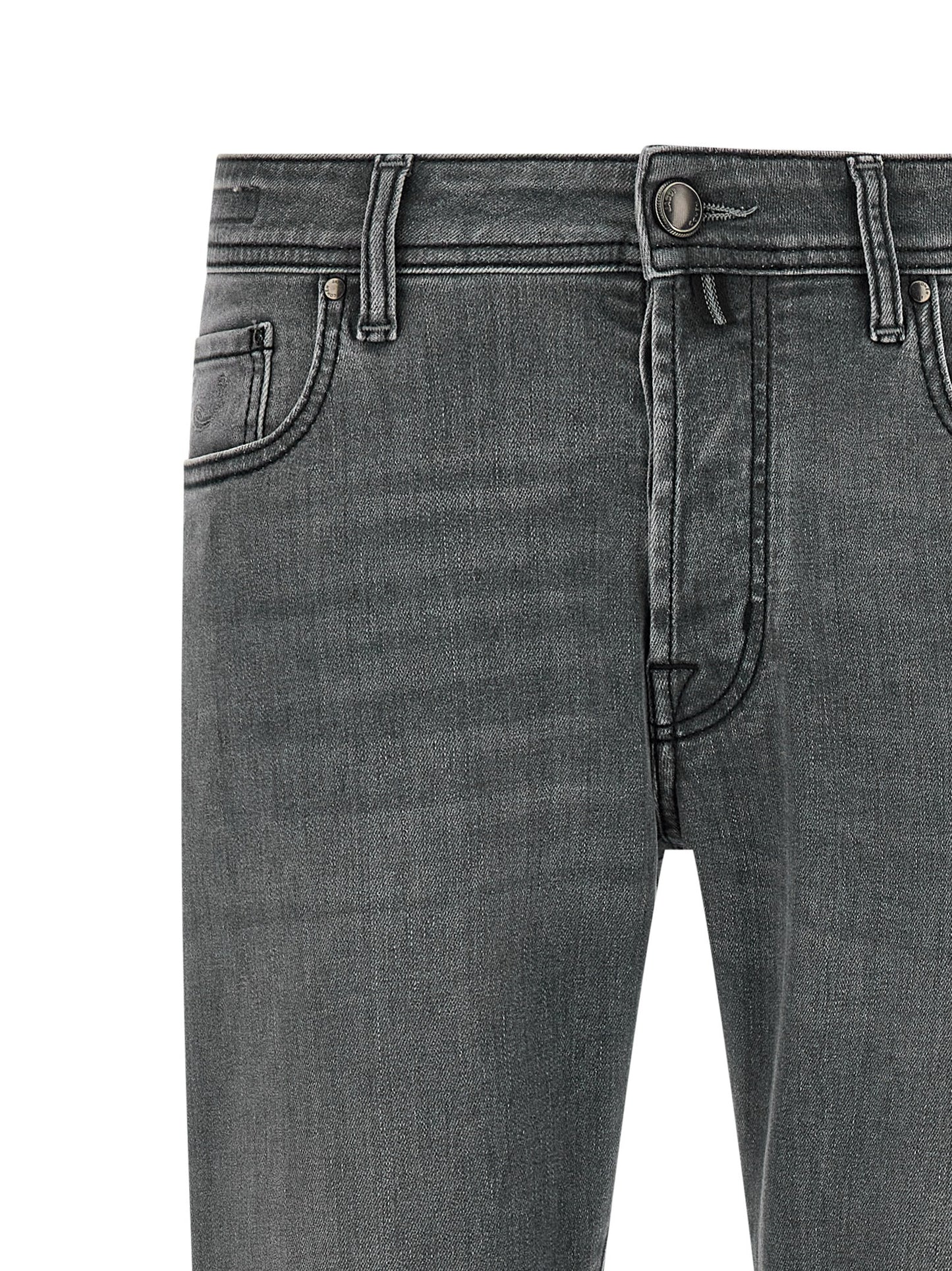 Jacob Cohen Gray Cotton Slim Fit Jeans
