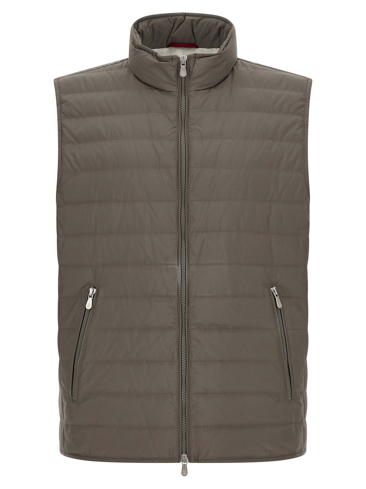 Brunello Cucinelli Bicolor Polyester Sleeveless Jacket
