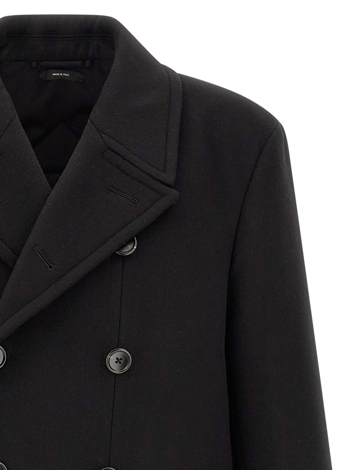 Tom Ford Black Virgin Wool Coat