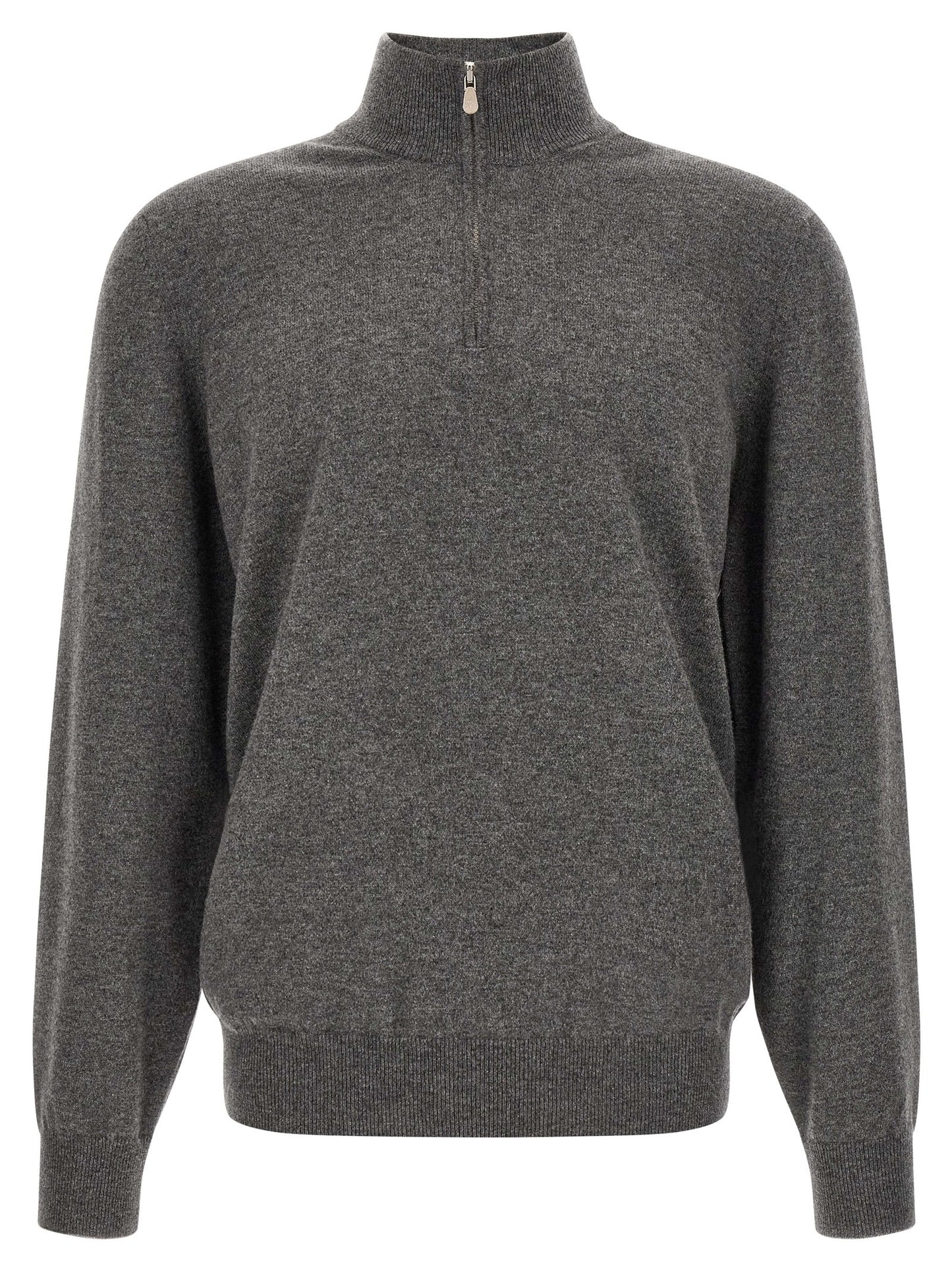 Brunello Cucinelli Gray Cashmere Cardigan