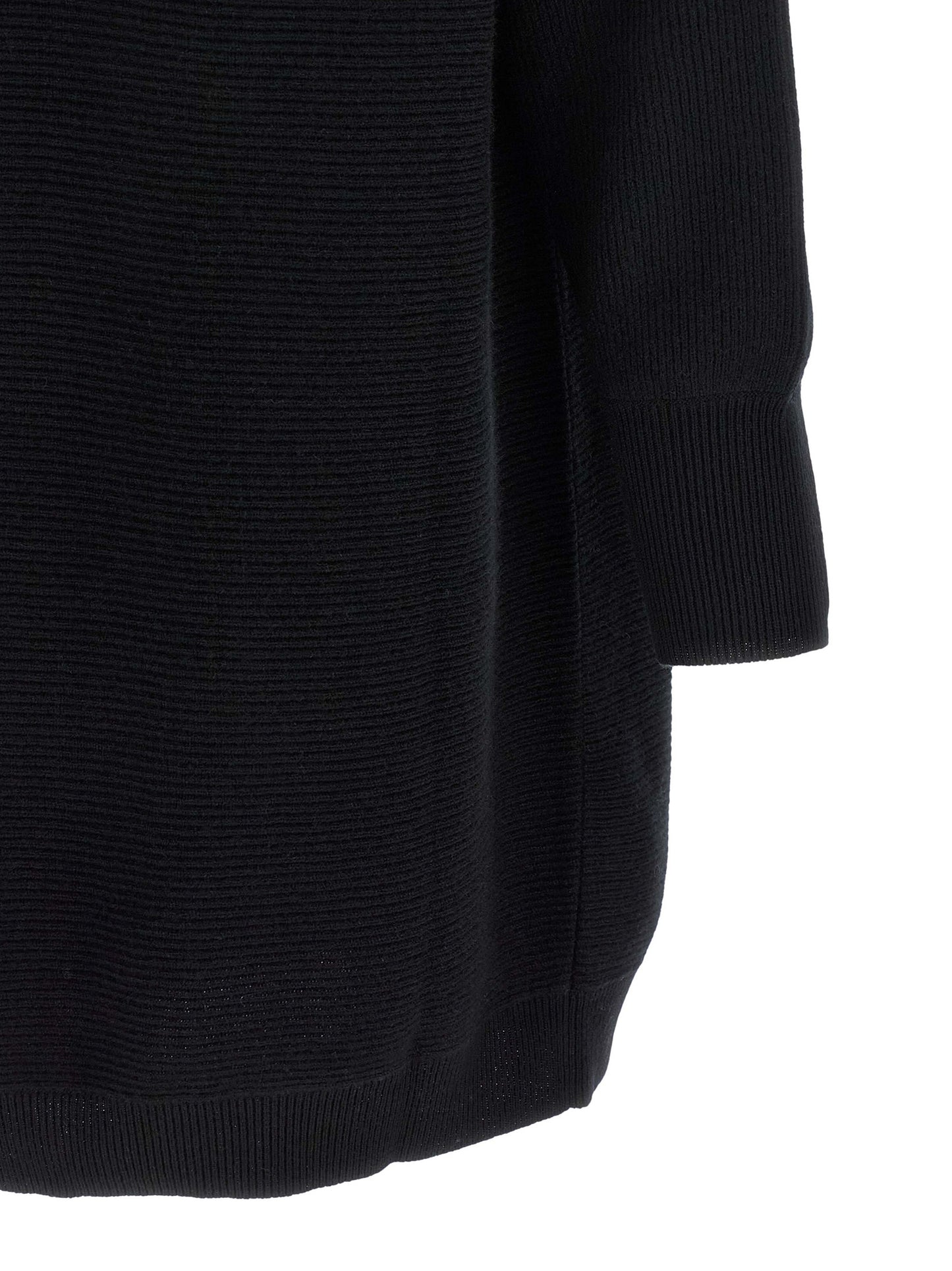 Brunello Cucinelli Black Virgin Wool Short Dress