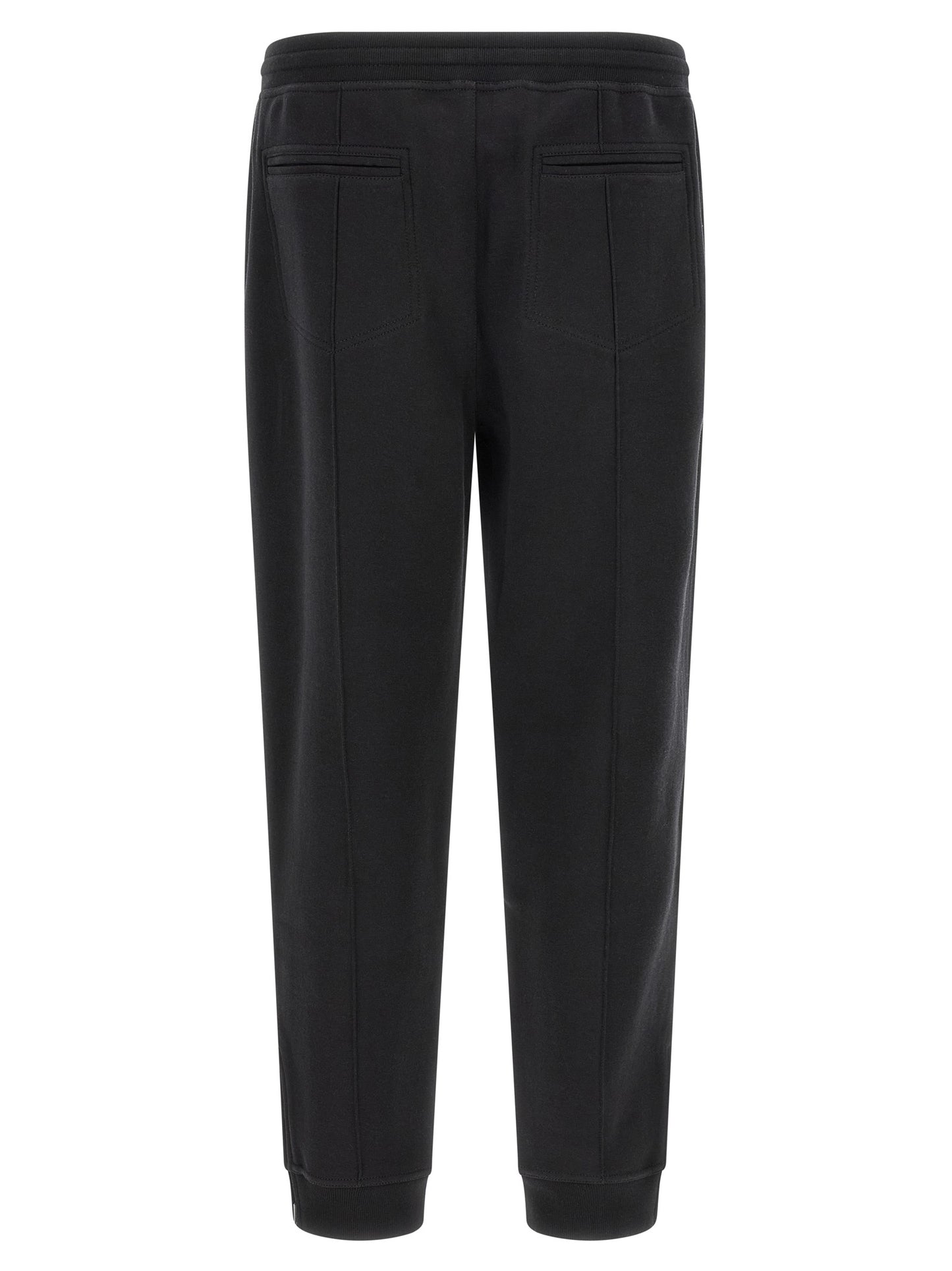 Brunello Cucinelli Black Cotton Joggers (Workout Pants)