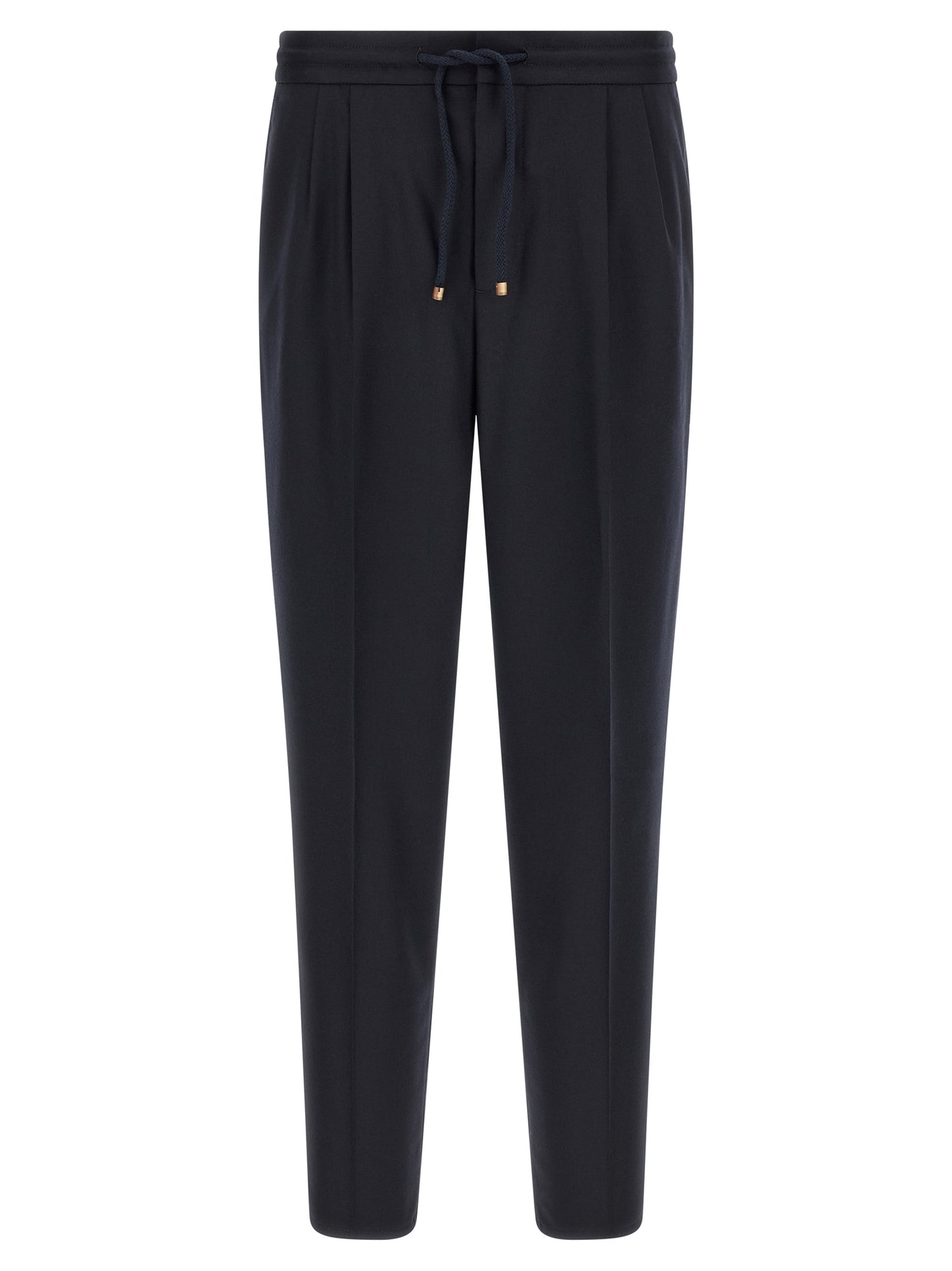 Brunello Cucinelli Blue Virgin Wool Casual Pants