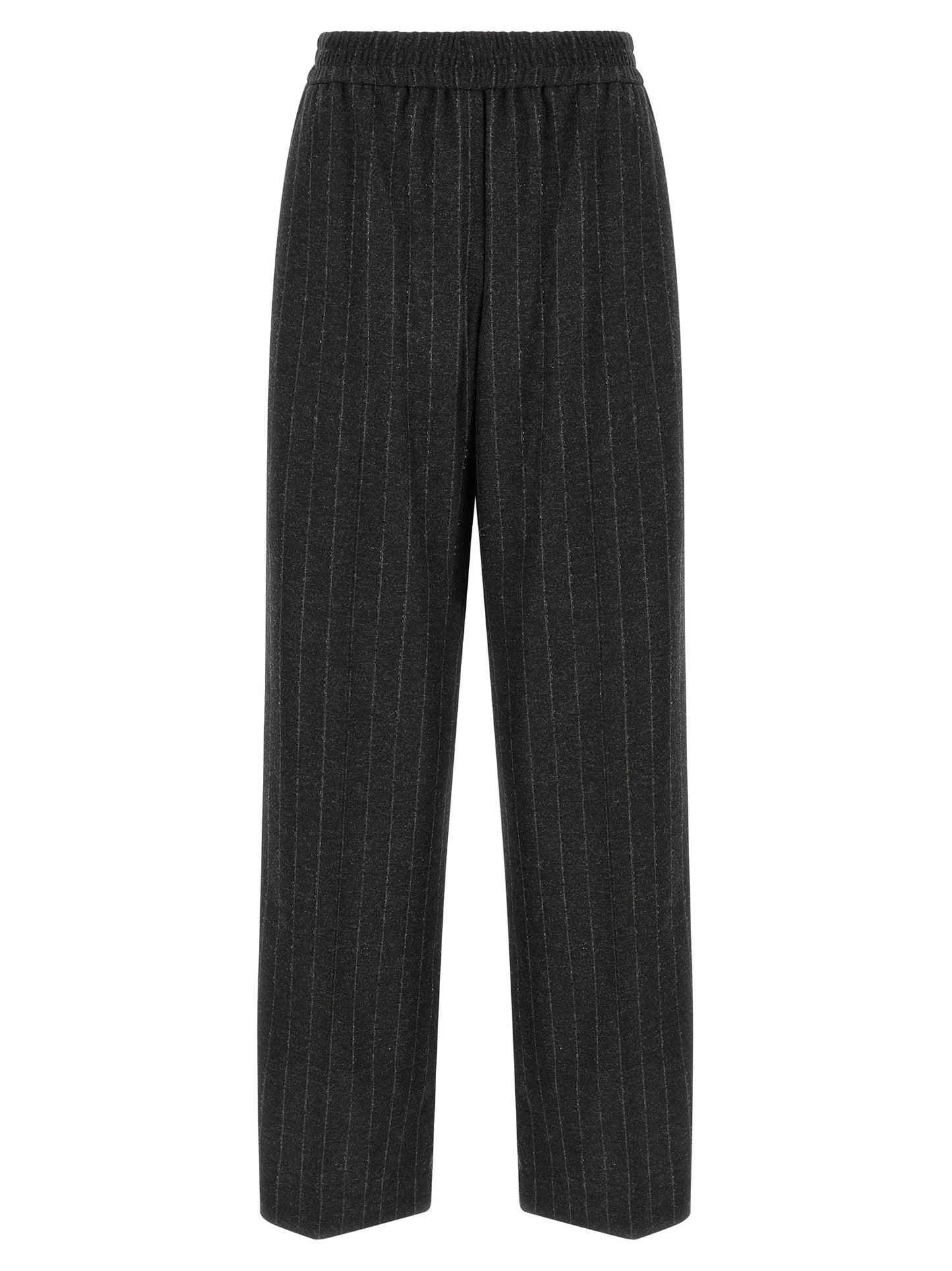 Brunello Cucinelli Gray Virgin Wool Casual Pants