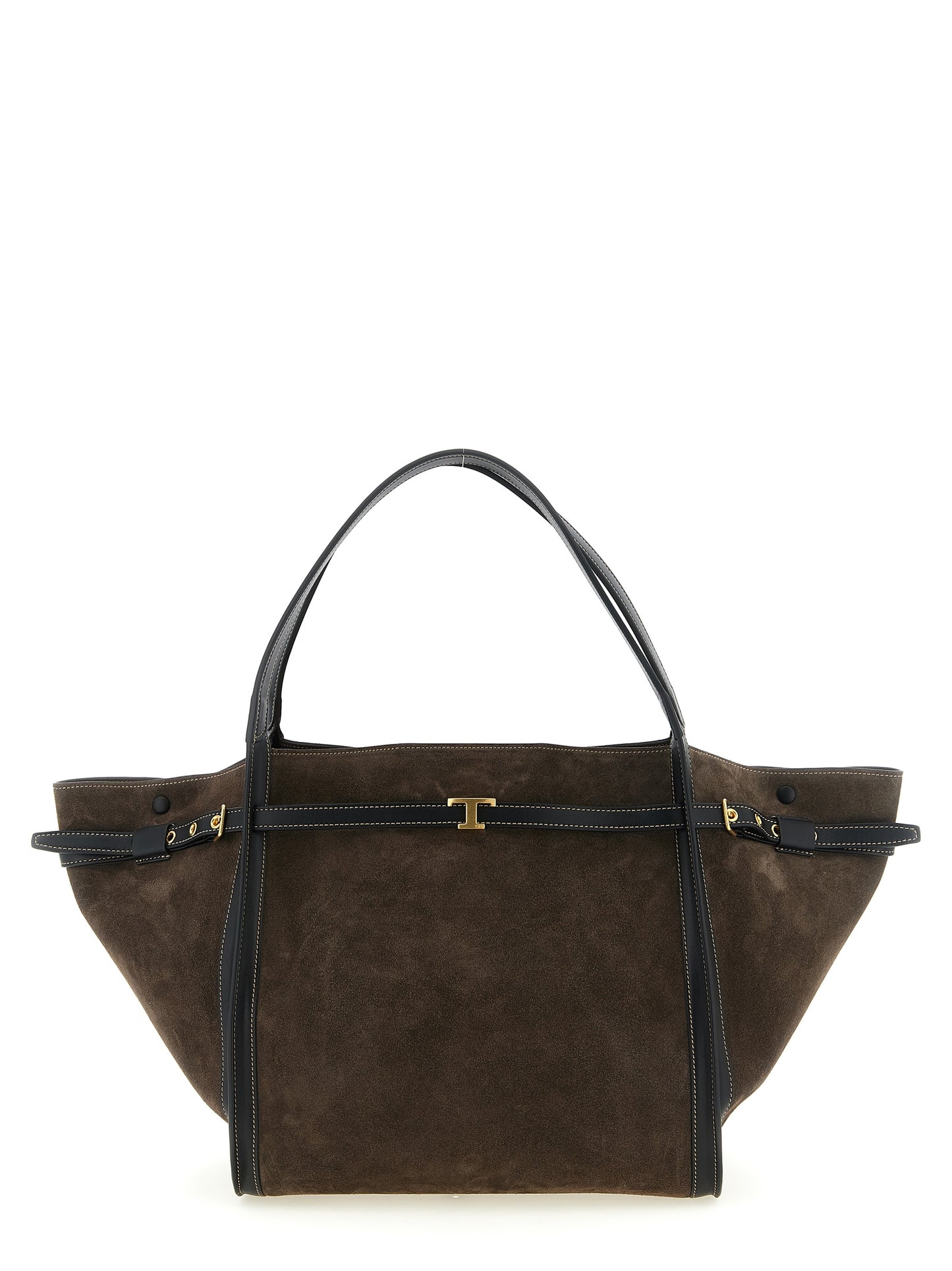 Tod's Brown Calfskin Tote Bag