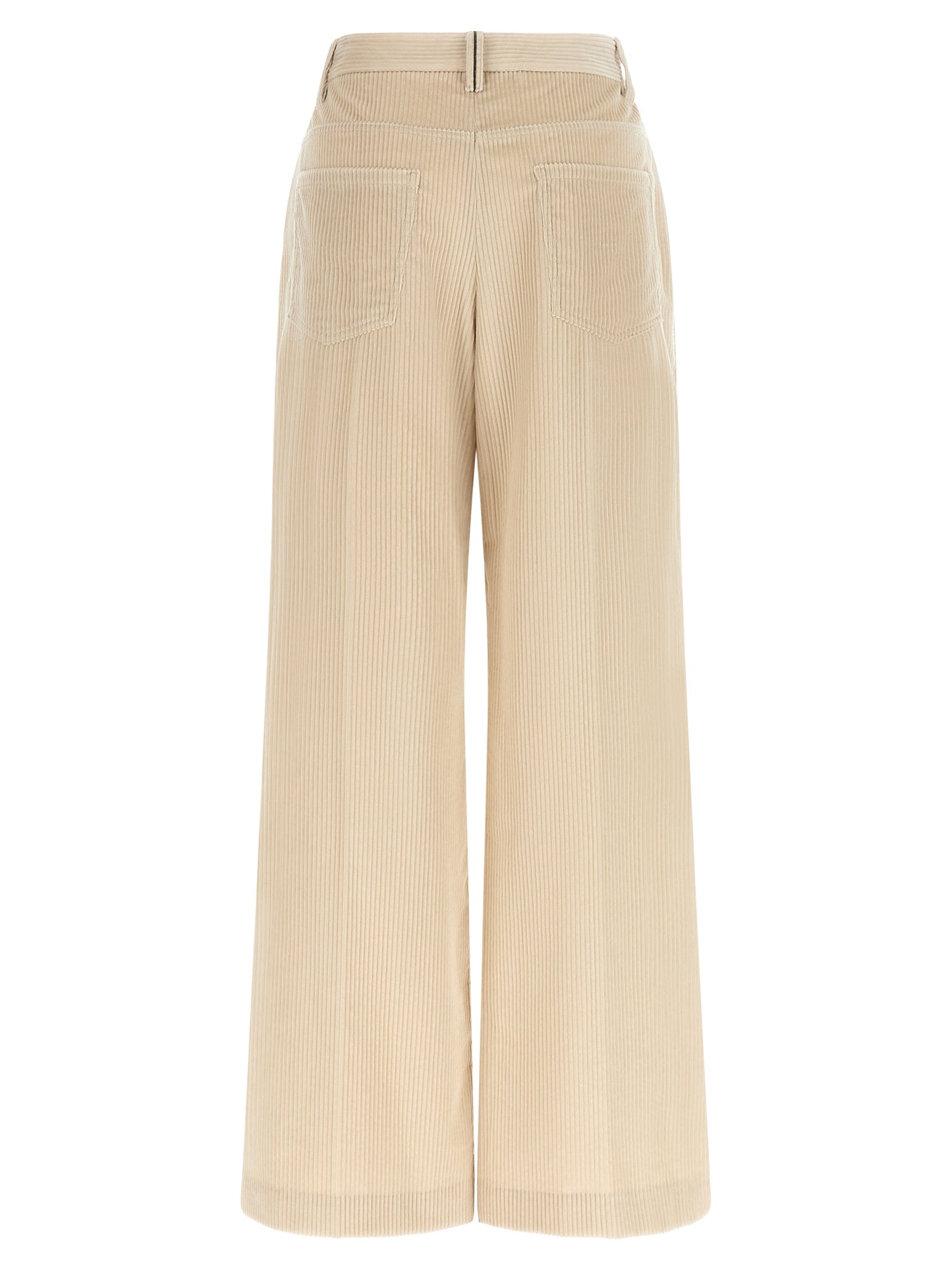 Brunello Cucinelli Beige Cotton Casual Pants
