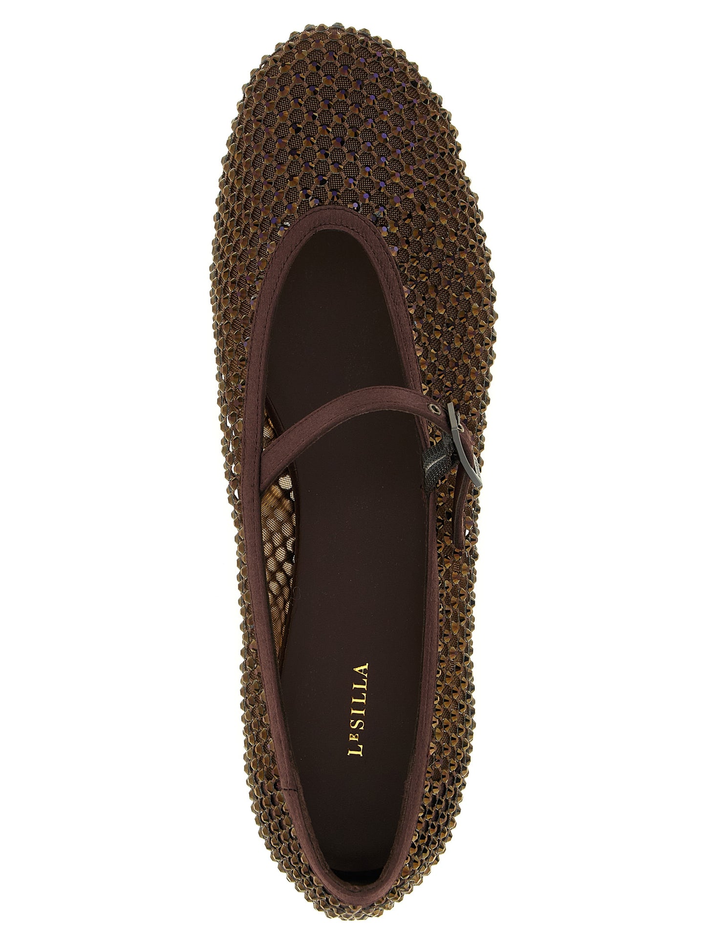 LE SILLA Brown Polyamide Ballet Flats