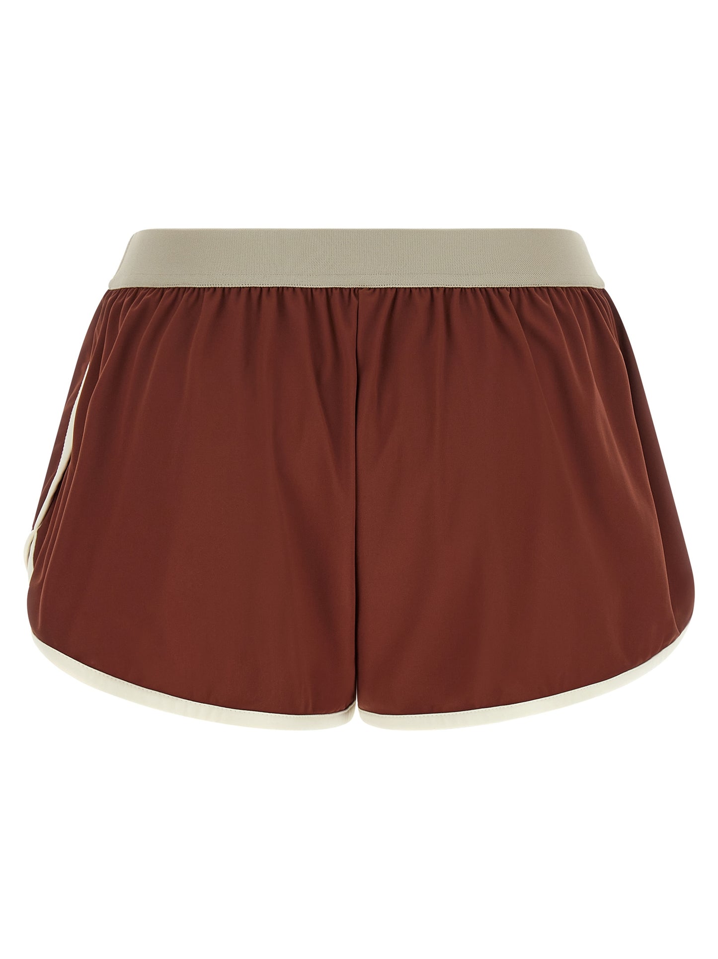 Brunello Cucinelli Bordeaux Polyamide Bermuda Shorts