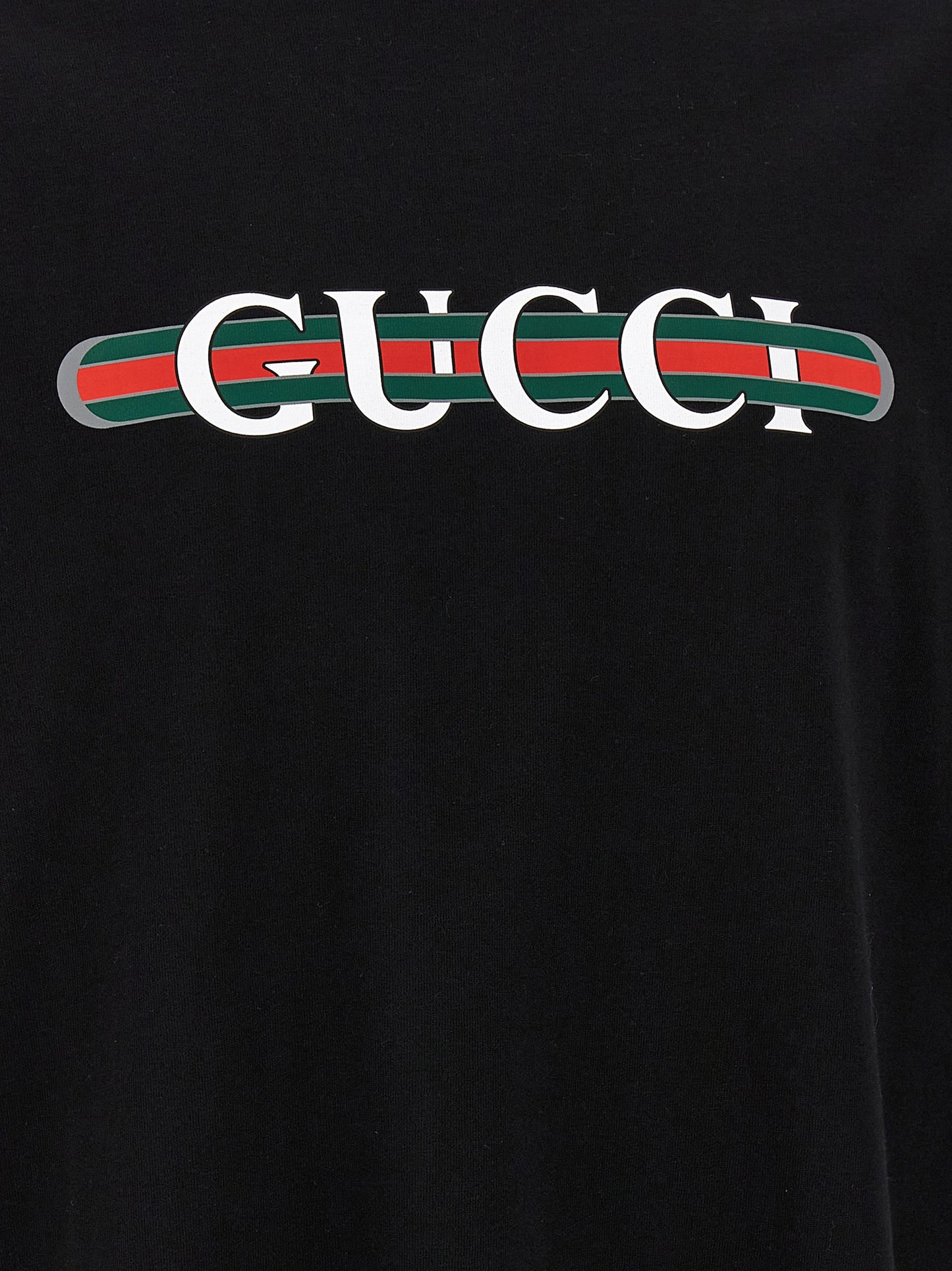 Gucci Black Cotton T-Shirt