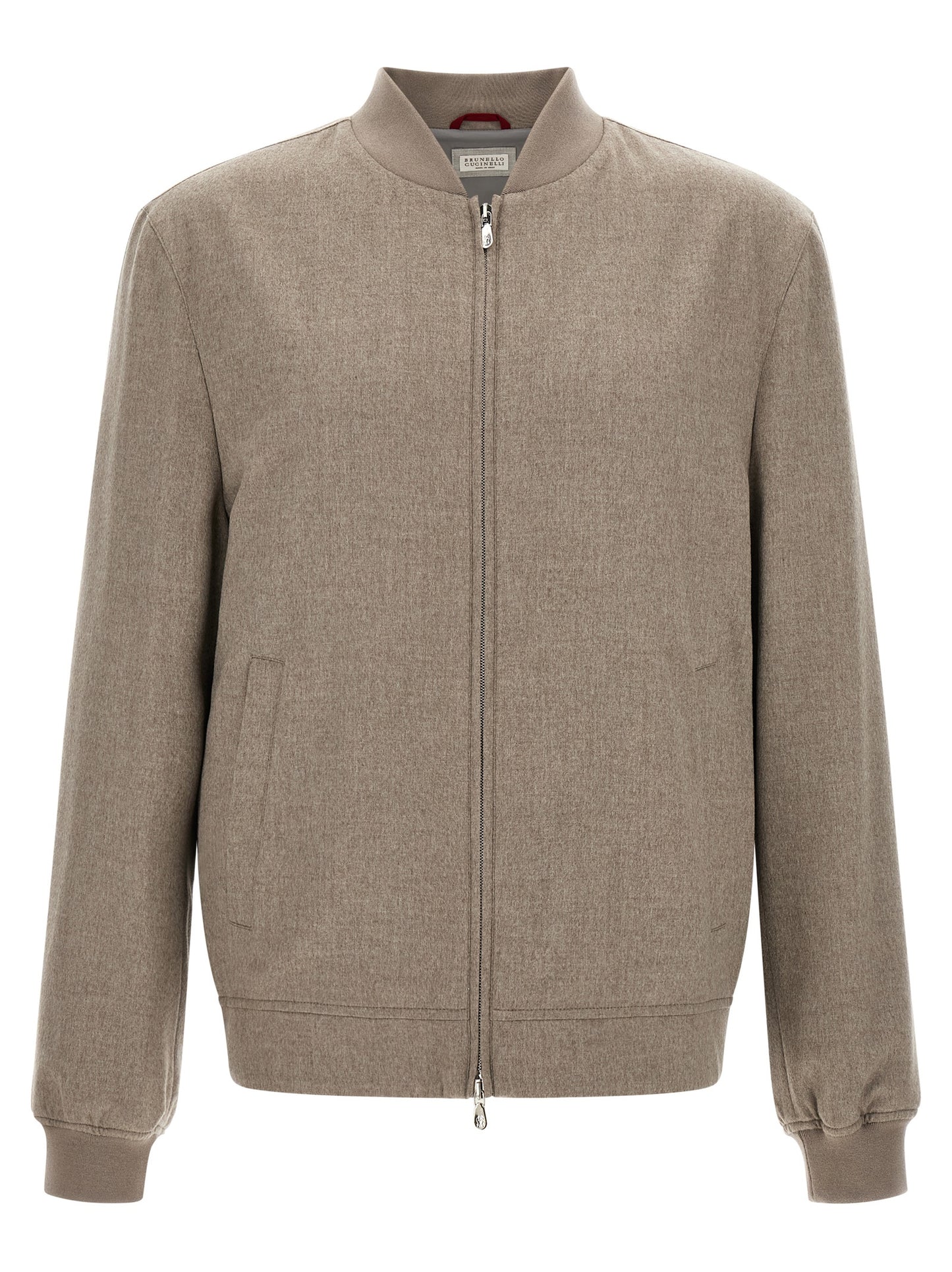 Brunello Cucinelli Gray Cashmere Bomber
