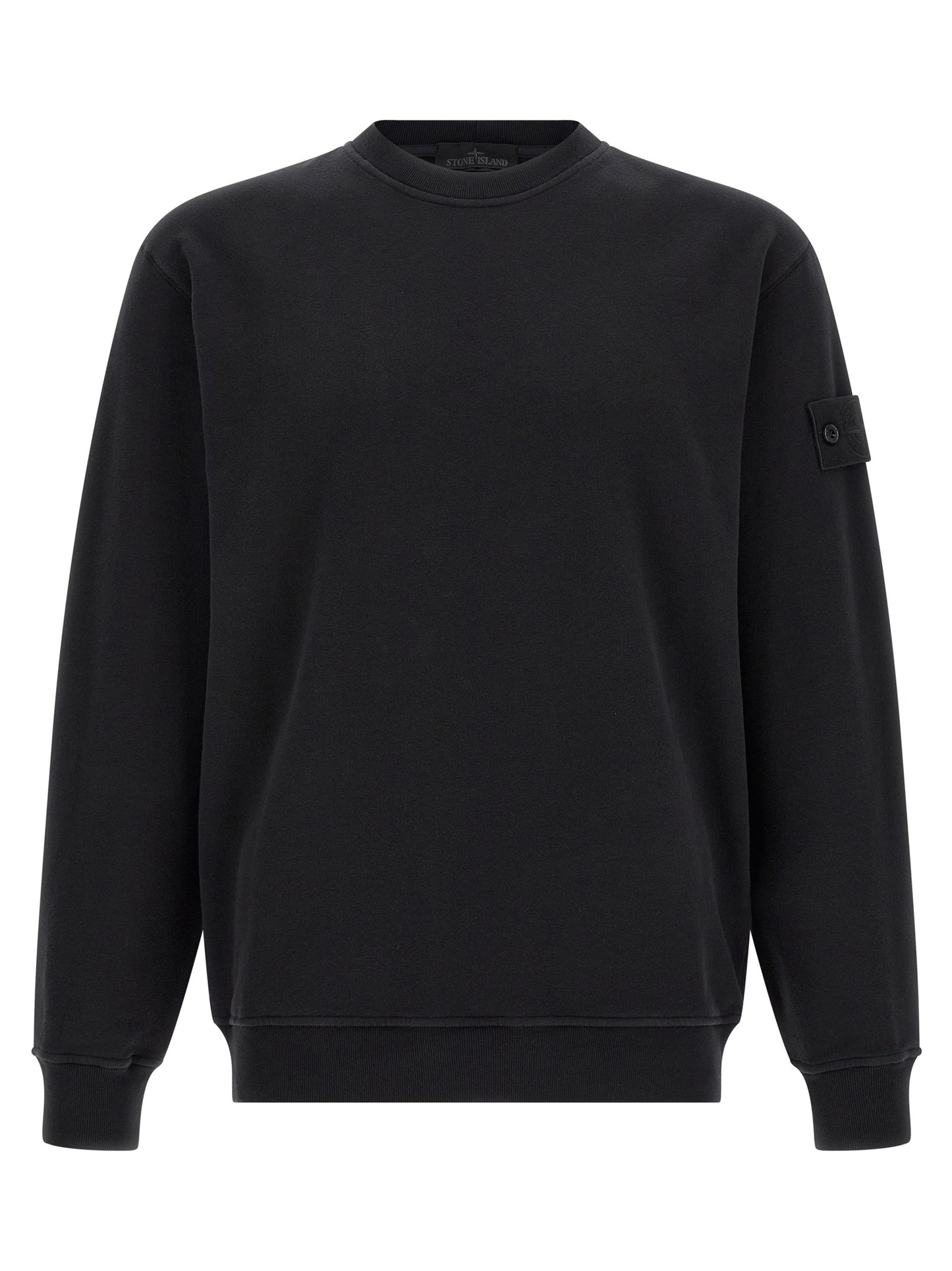Stone Island Black Cotton Sweatshirt