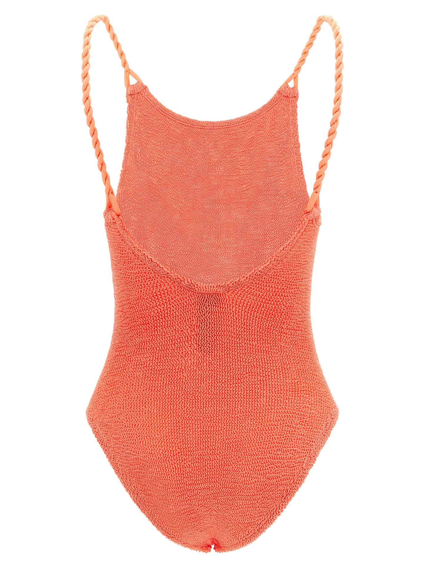 Hunza G Orange Polyamide One-Piece Swimsuit