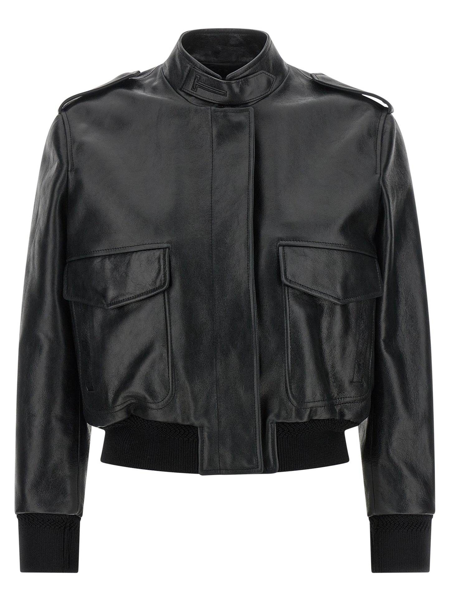 Tom Ford Black Lamb Leather Leather Jacket