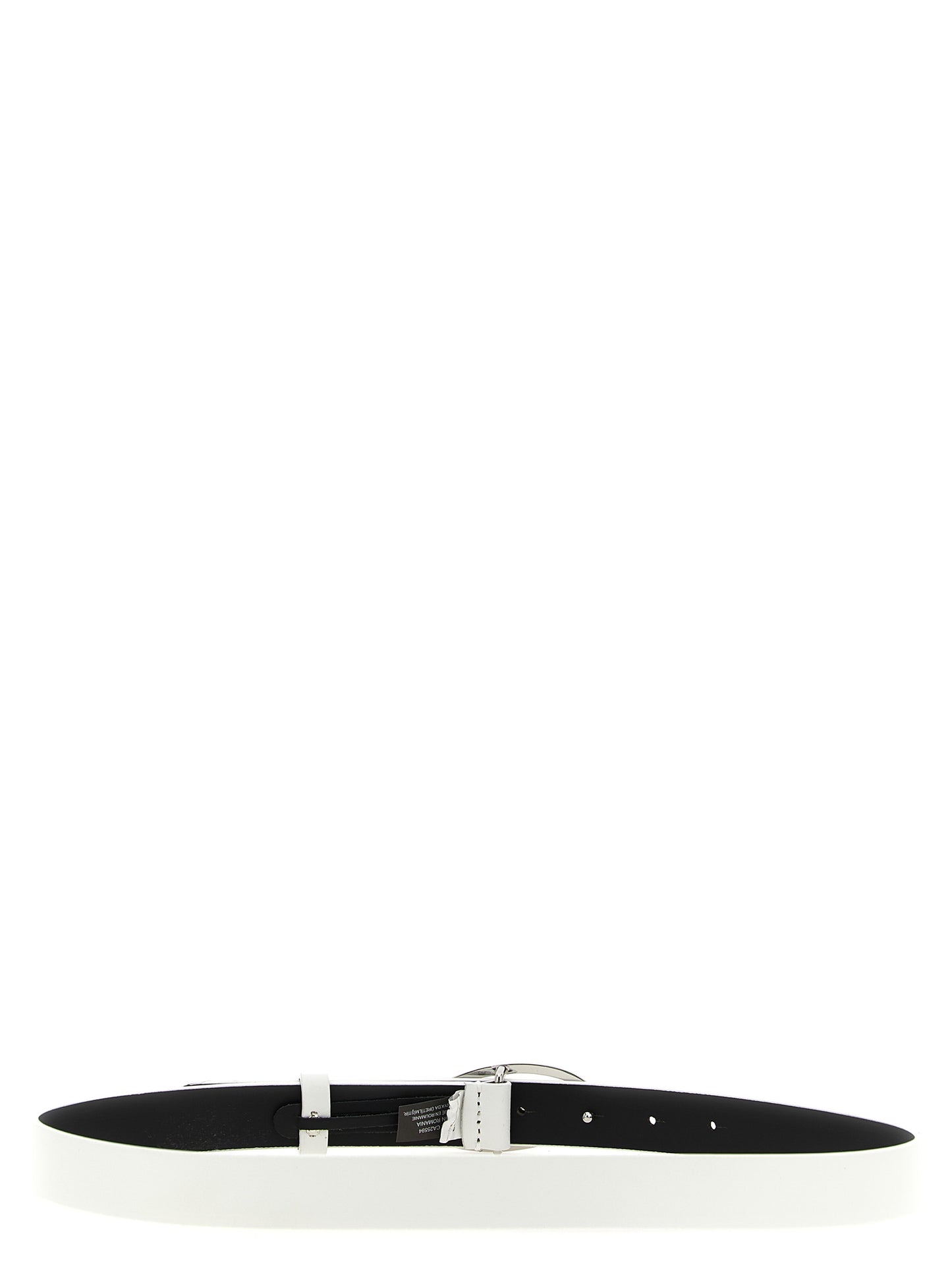 Diesel White Leather Regular Belt