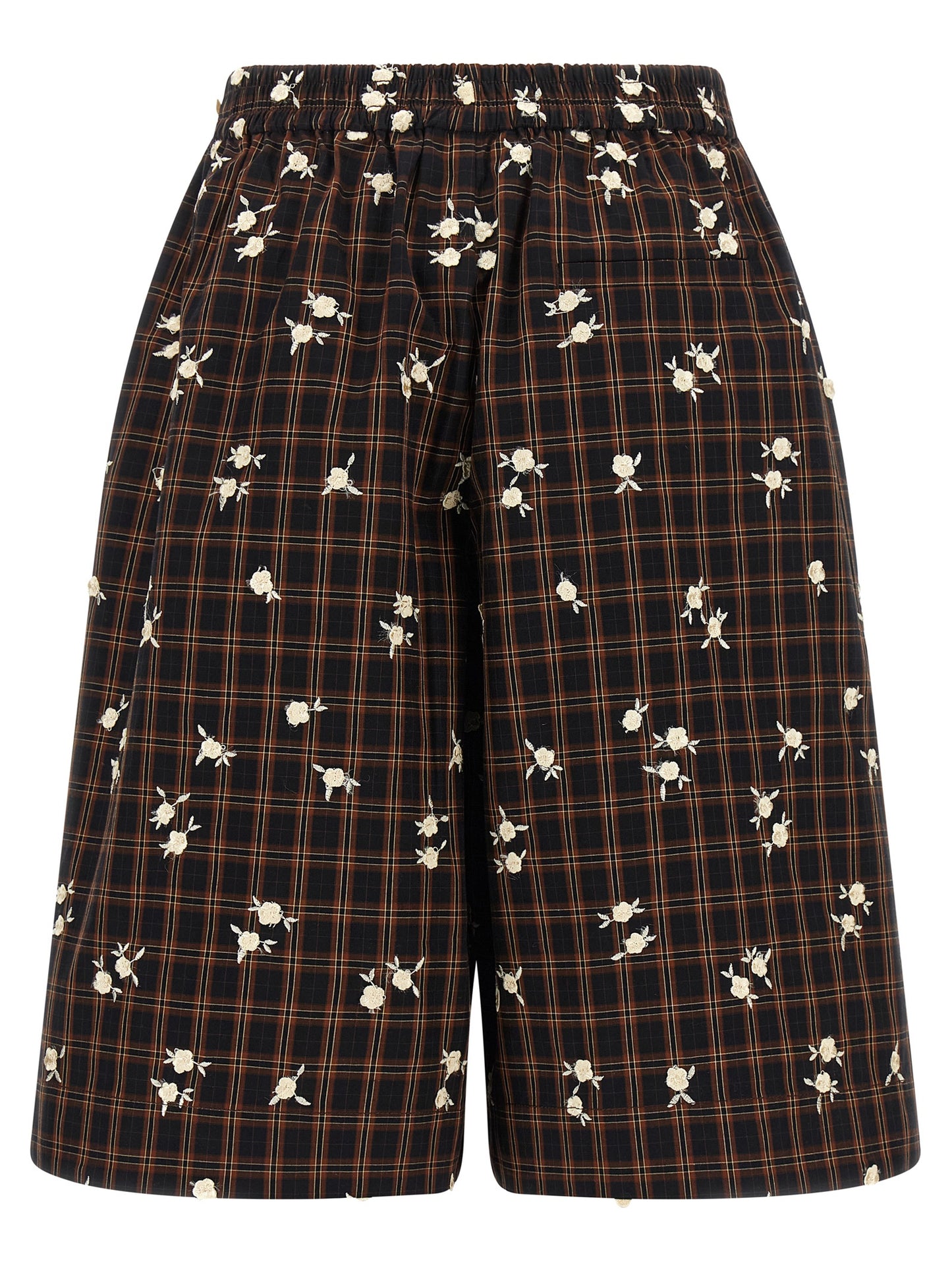 Ganni Brown Organic Cotton Bermuda Shorts