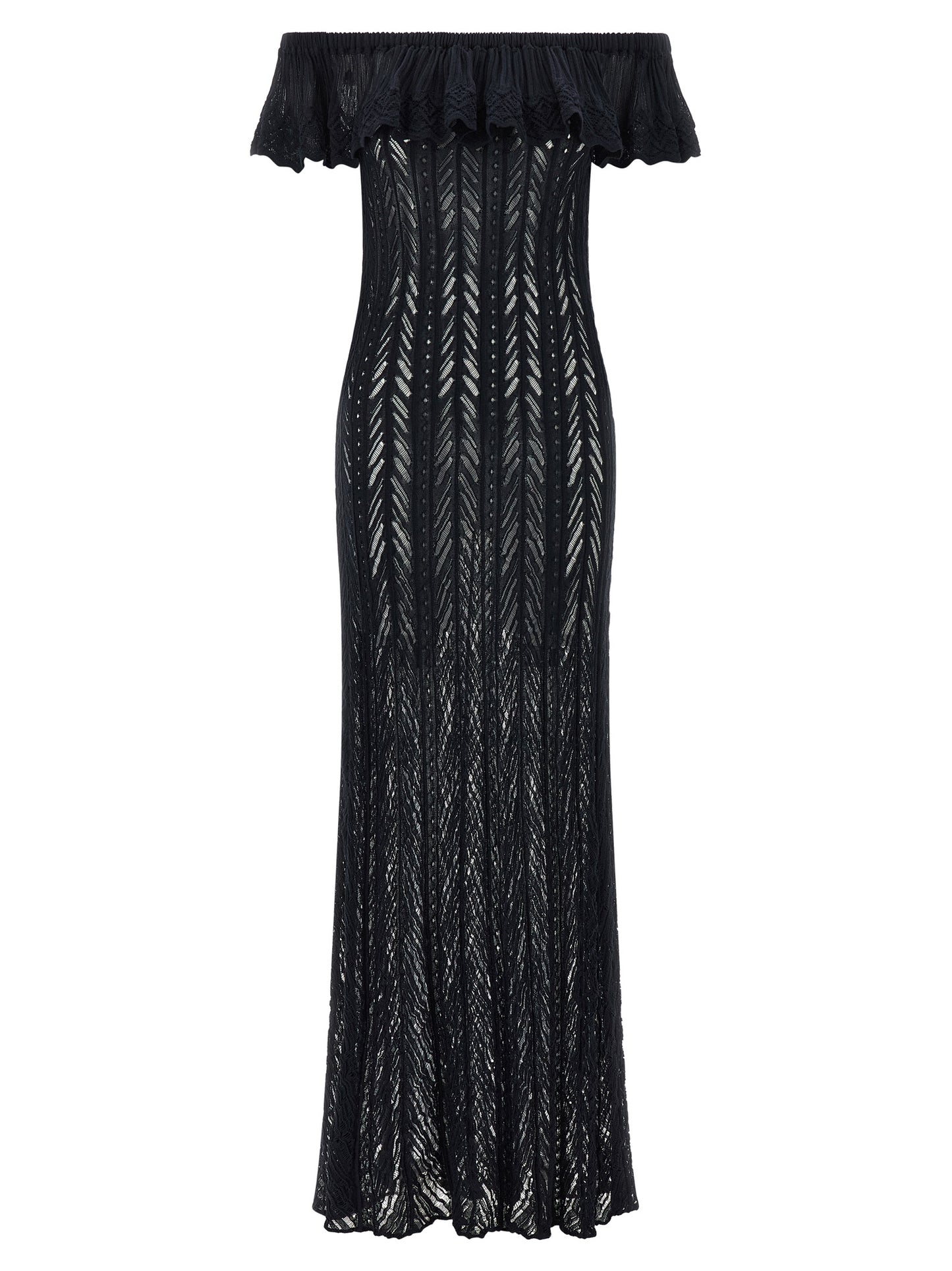 ANTONINO VALENTI Blue Cotton Long Dress